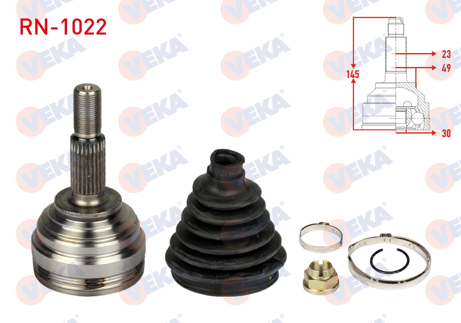 AKS KAFASI SOL-SAG ON DIS 23X30X49 UZUNLUK 145mm RENAULT CLIO III 1.5 DCI 05-12 / MEGANE II 1.4i 16v - 1.5 DCI - 1.6i 16v 02-08 / MODUS 1.5 DCI - 1.6i 16v 2004-/ DACIA LOGAN - LOGAN MCV 1.5 DCI 04-12