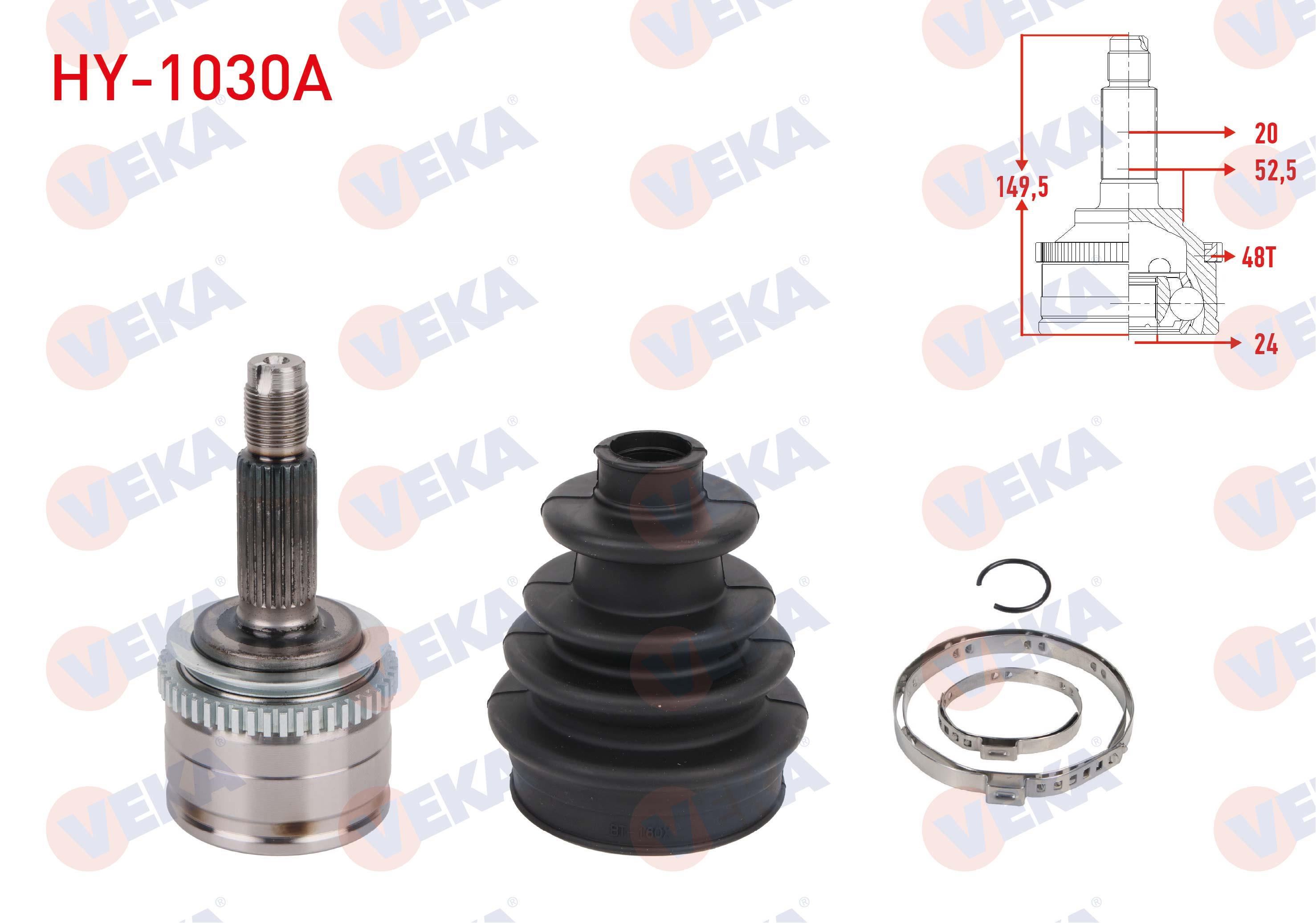 AKS KAFASI SOL-SAG ON DIS 24X20X52,5 UZUNLUK 149,5mm ABSLI 48 DIS HYUNDAI i10 I (PA) 1.1 - 1.2i 2008-2013