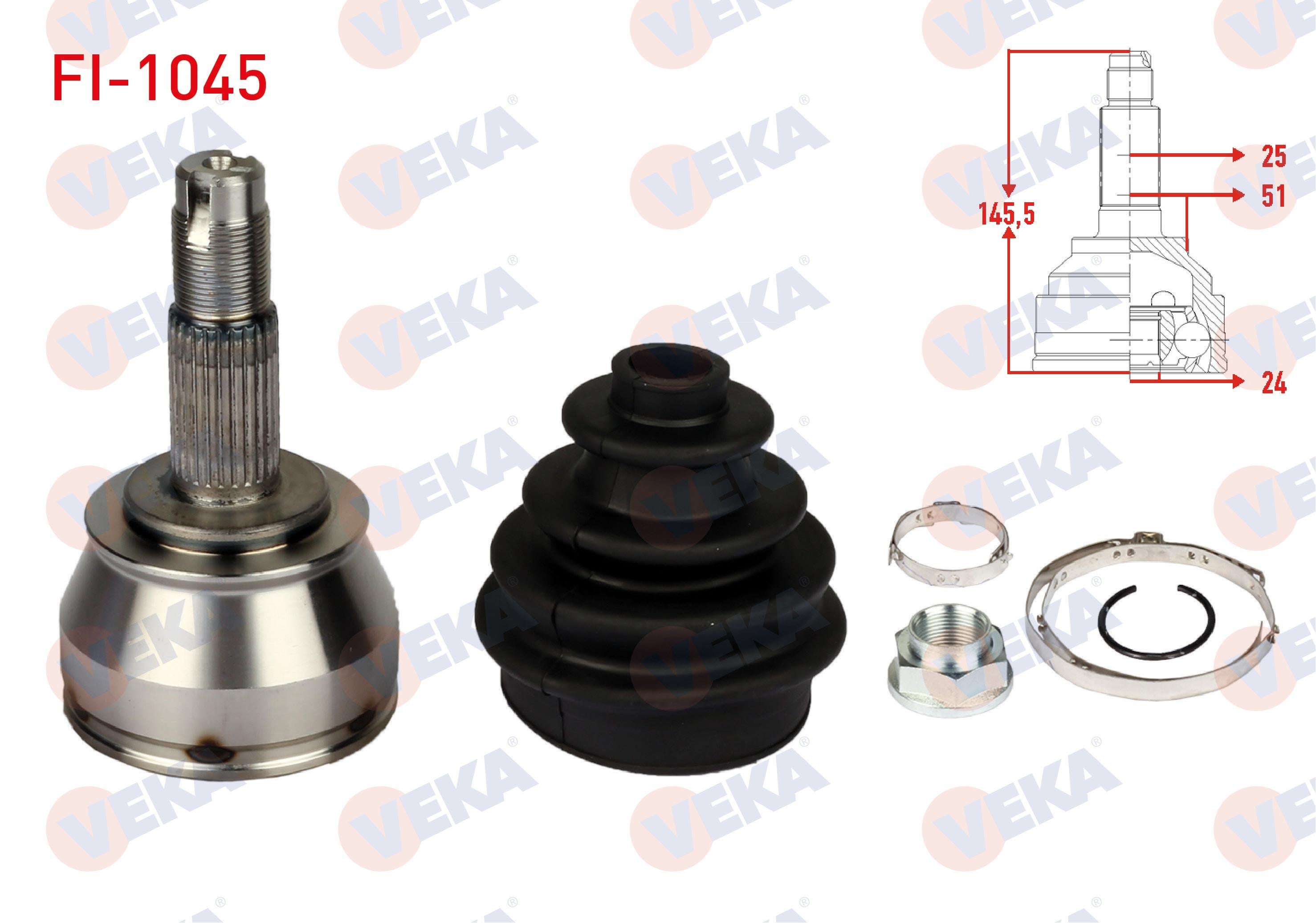 AKS KAFASI SOL-SAG ON DIS 25X24X51 UZUNLUK 146,5 mm FIAT FIORINO 1.3 MJT 07-/ G.PUNTO 1.3 JTD 05-10/ LINEA 1.3 MJT 07-/ PUNTO EVO 1.3 MJT 09-12/ PEUGEOT BIPPER 1.3 HDI 10-/ CITOREN NEMO 1.3 HDI 10-