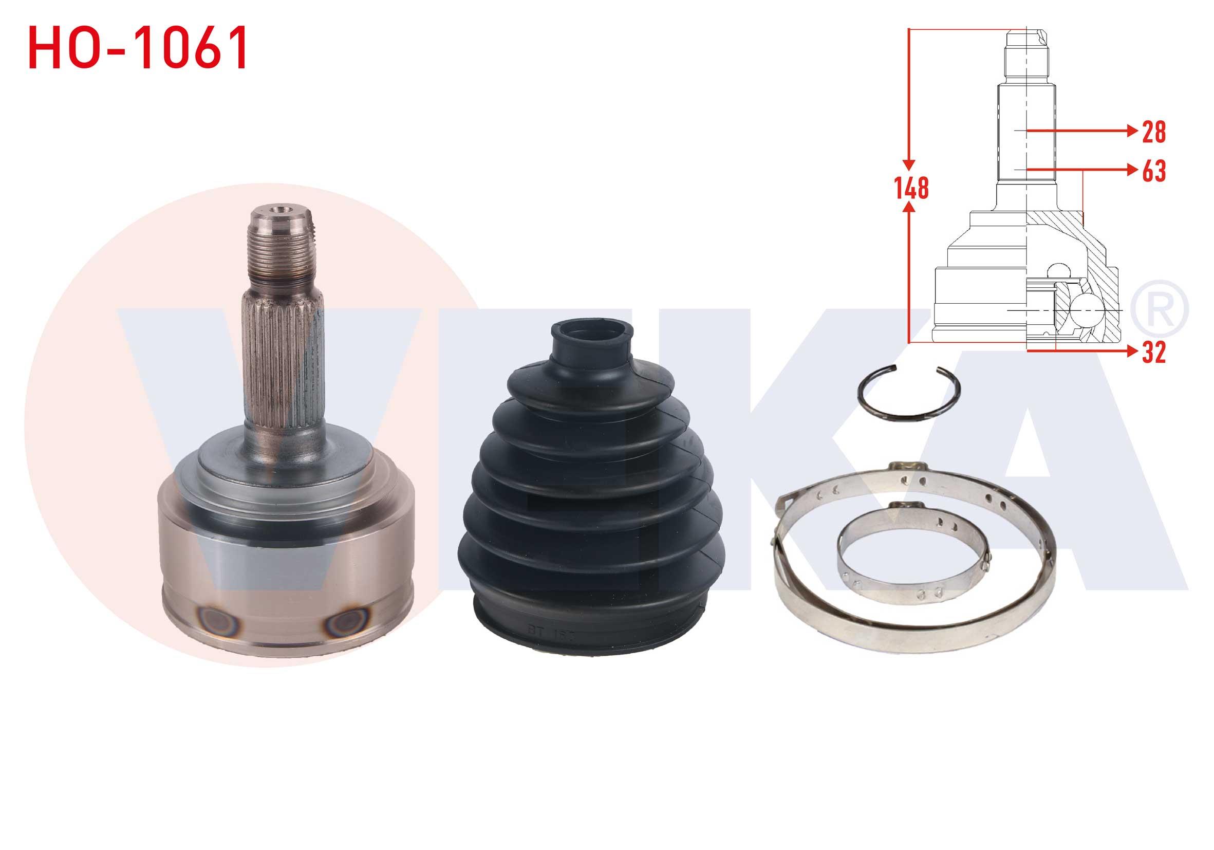 AKS KAFASI SOL-SAG ON DIS 28X32X63 UZUNLUK 148mm HONDA CR-V II 2.0i A-T 2002-2006