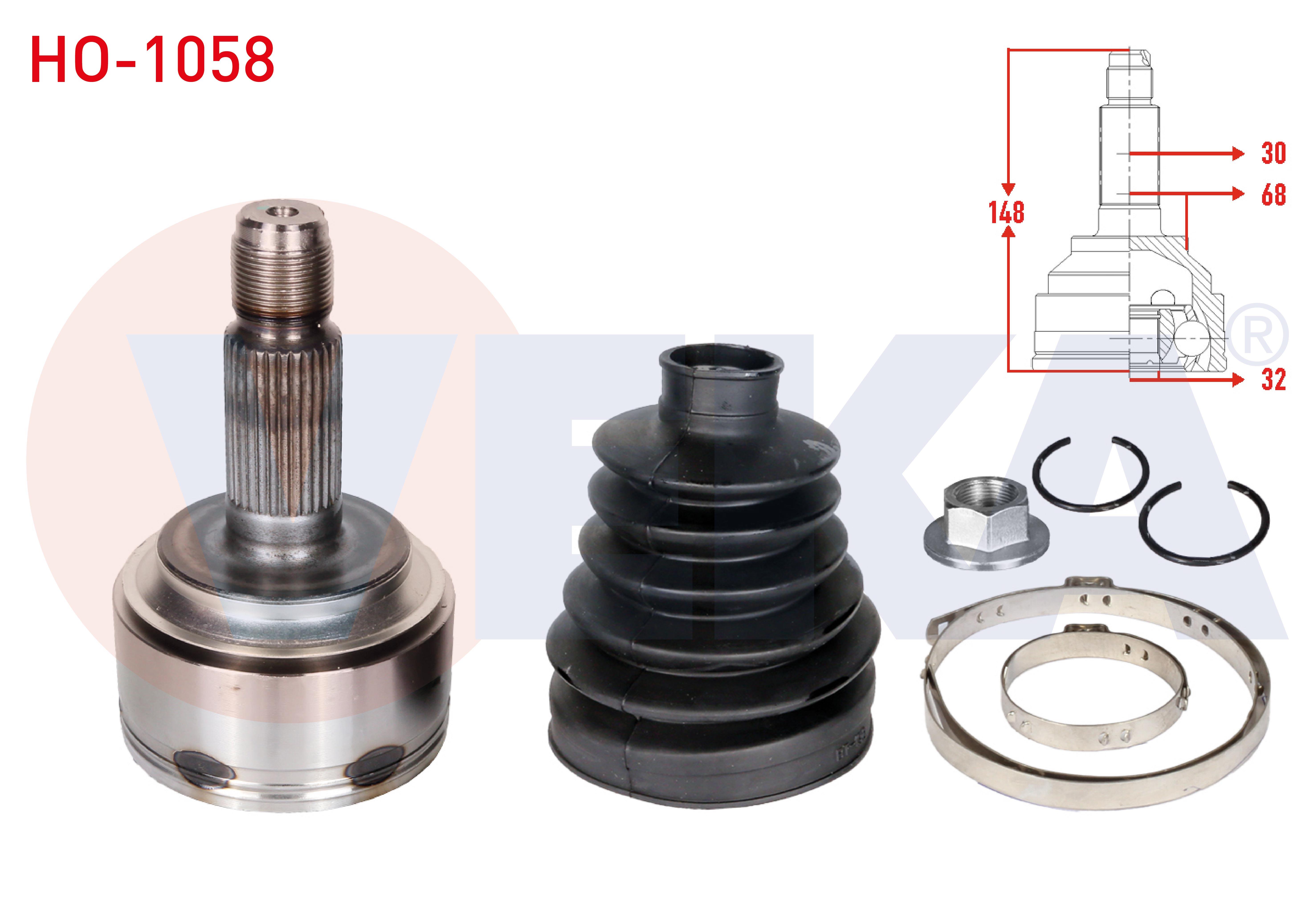 AKS KAFASI SOL-SAG ON DIS 30X32X68 UZUNLUK 148mm HONDA CR-V III 2.0 I-VTEC A-T 2006-2012