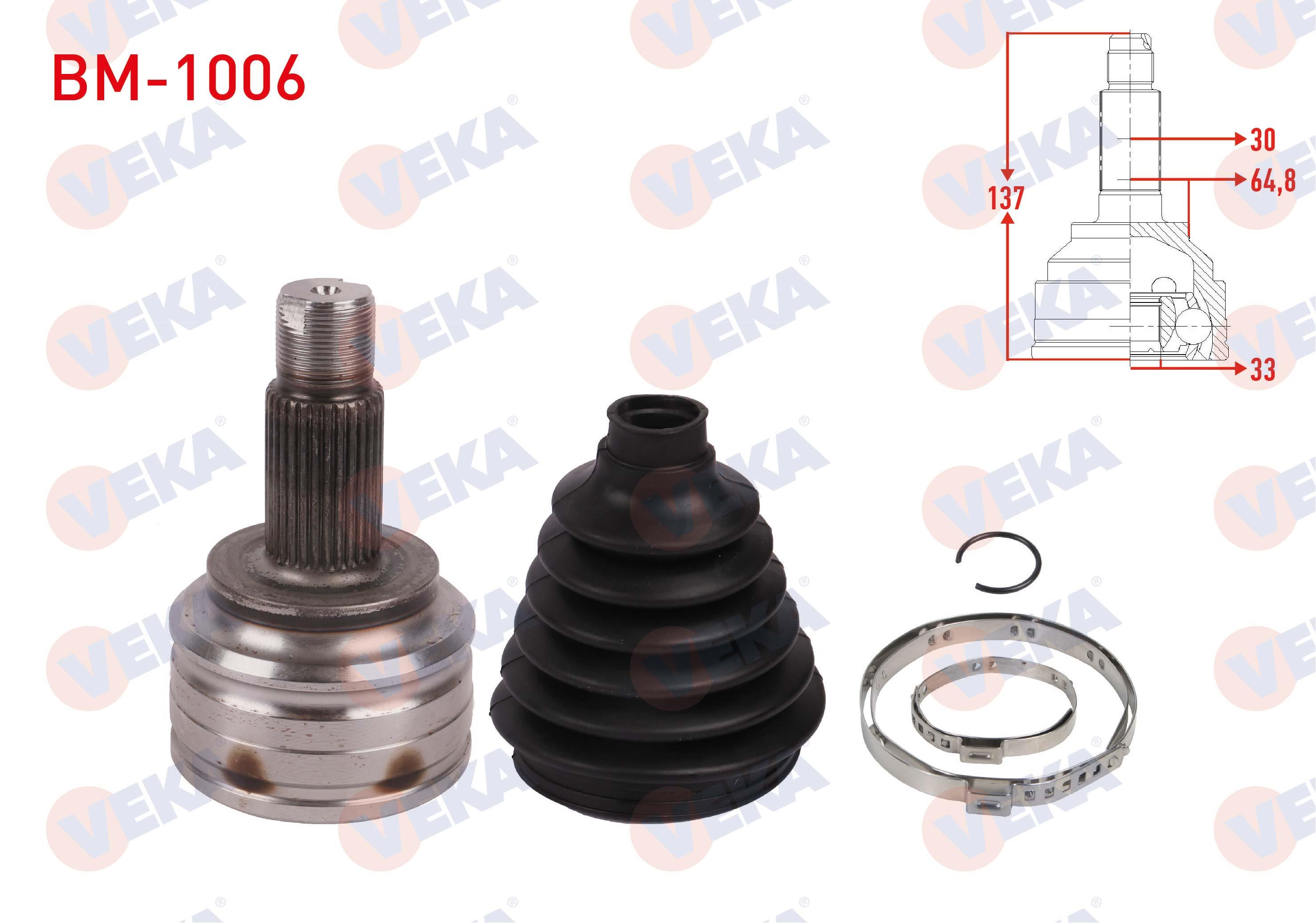 AKS KAFASI SOL-SAG ON DIS 30X33X64,8 UZUNLUK 137mm BMW X3 (E83) 2.0d - 3.0 d - 3.0i 2004-2010