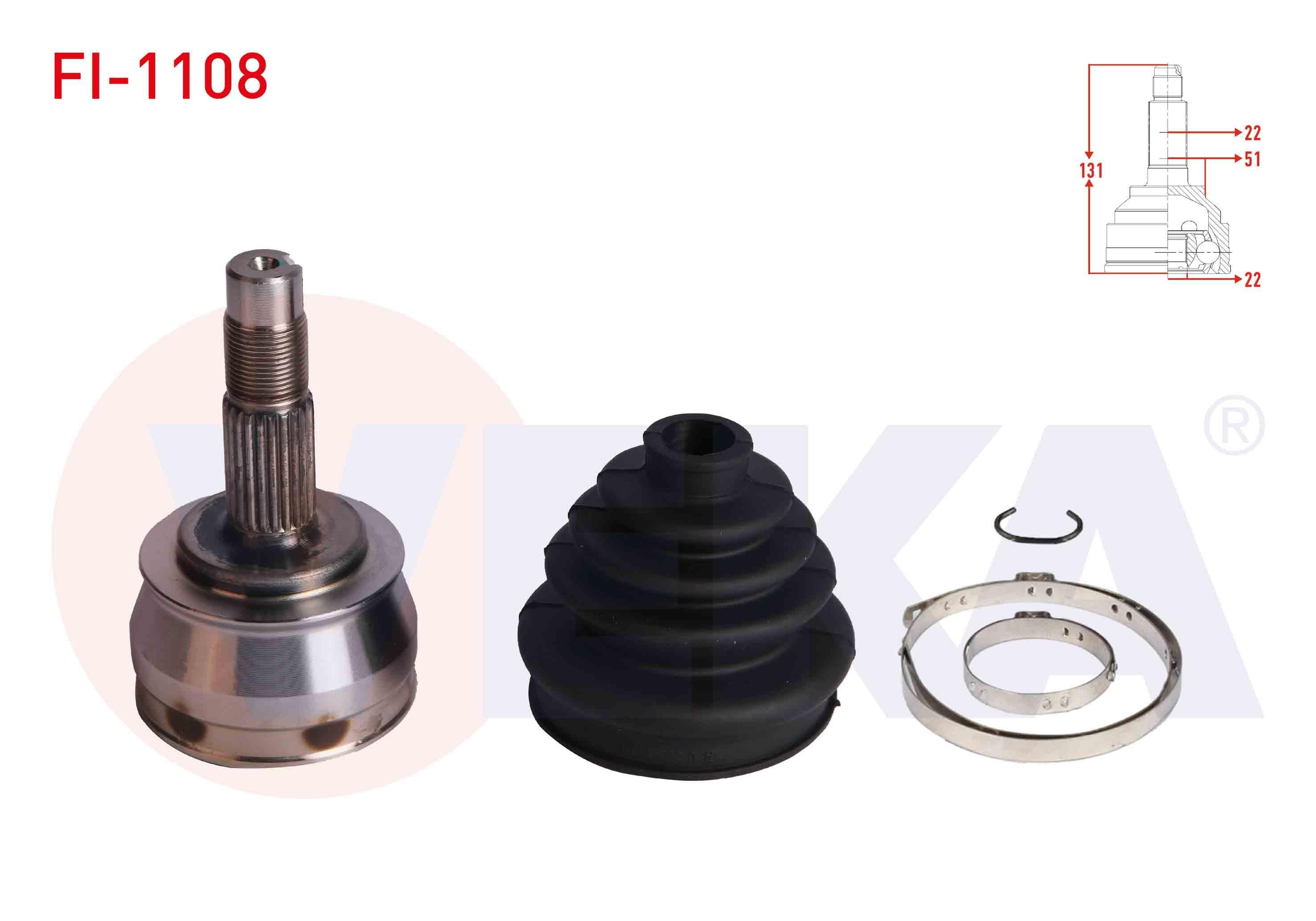 AKS KAFASI SOL-SAG ON DIS FIAT MAREA (185) 1.6i 16v 22X22X51 UZUNLUK 131 mm 1996-2007