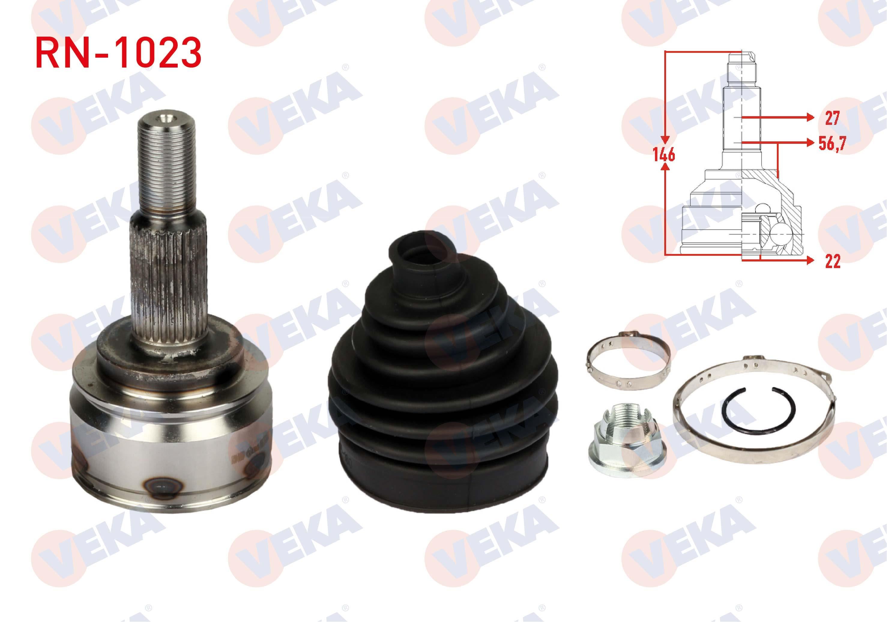 AKS KAFASI SOL-SAG ON DIS RENAULT KANGOO (KW0/1) 1.5 DCI 5 VITES 27X22X56,7 UZUNLUK 146 mm 2008-