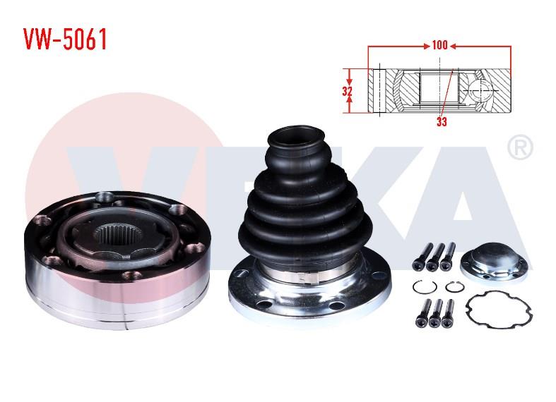 AKS KAFASI SOL-SAG ON IC VOLKSWAGEN CADDY III (2KA,2KH,2CA,2CH) 1.9 TDI FREZE DIS 33 UZUNLUK 32 mm 2004-2010 357498103