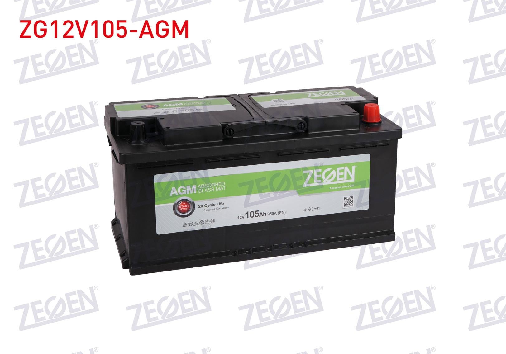AKU AGM START/STOP L6 12V 105 AH (393X175X190)