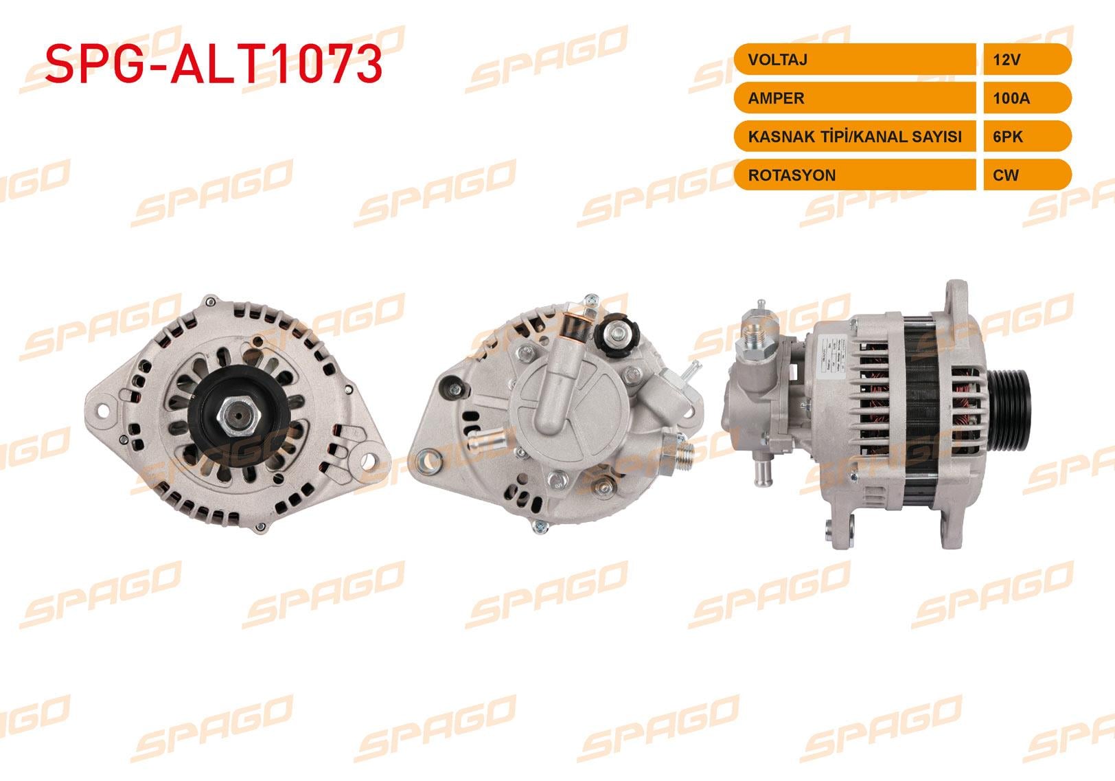 ALTERNATOR 12V/100A 6PK (ALT110) COMBO 1.7 CDTI 01- / ASTRA G 1.7 CDTI 00-04 / CORSA 1.7 CDTI 00-04