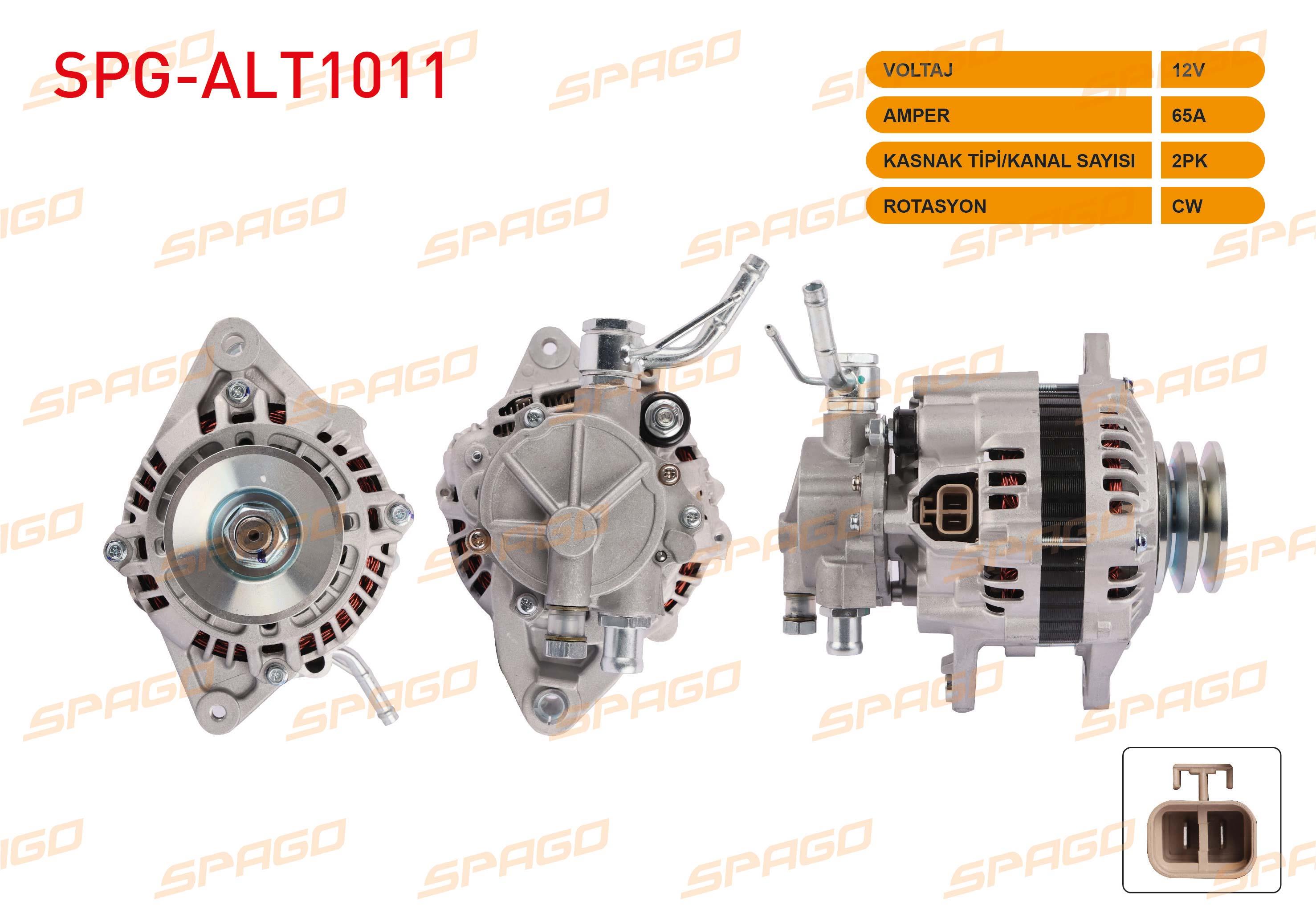 ALTERNATOR 12V/65A V-KANALLI CIFT KASNAK (ALT573) MITSUBISHI L300 2.5 D 1987-2004