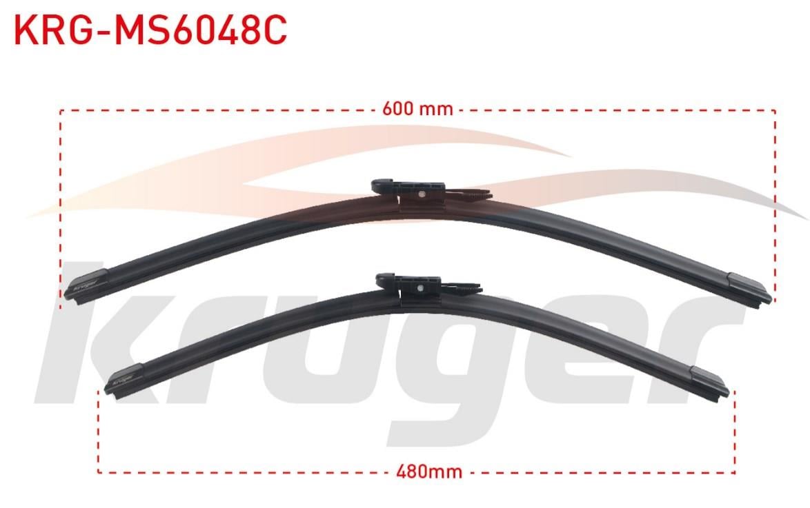 ARAC BAZLI SILECEK SETI 600-480mm VW GOLF VI (5K1) / JETTA (1K2) / PASSAT -362 / SCIROCCO -137,138 / AUDI A3 (8P1) / BMW SERISI 3 (F30) / X1 (E84) / M