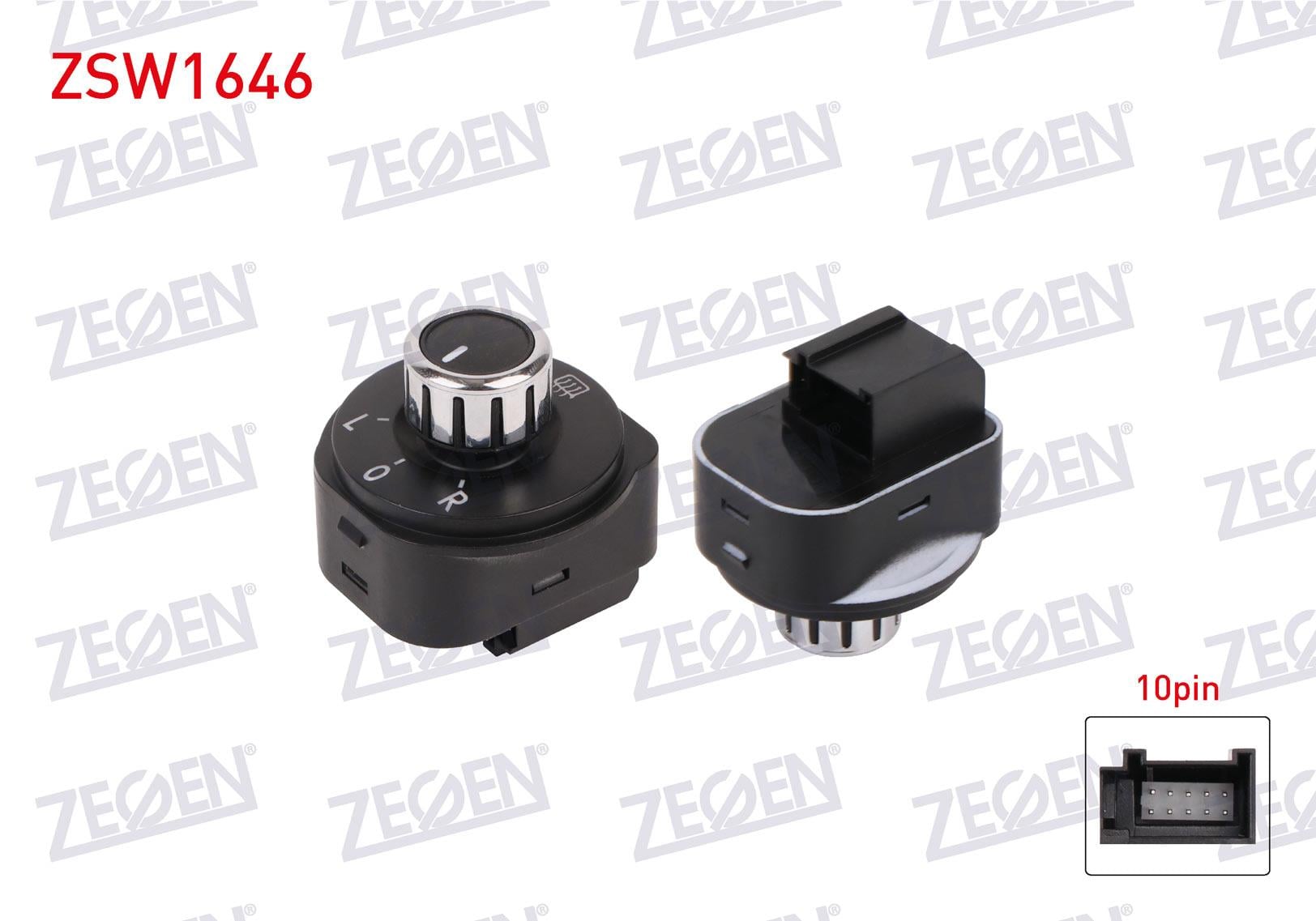 AYNA AYAR DUGMESI REZISTANSLI KROM 10 PIN VOLKSWAGEN POLO 2010-2013