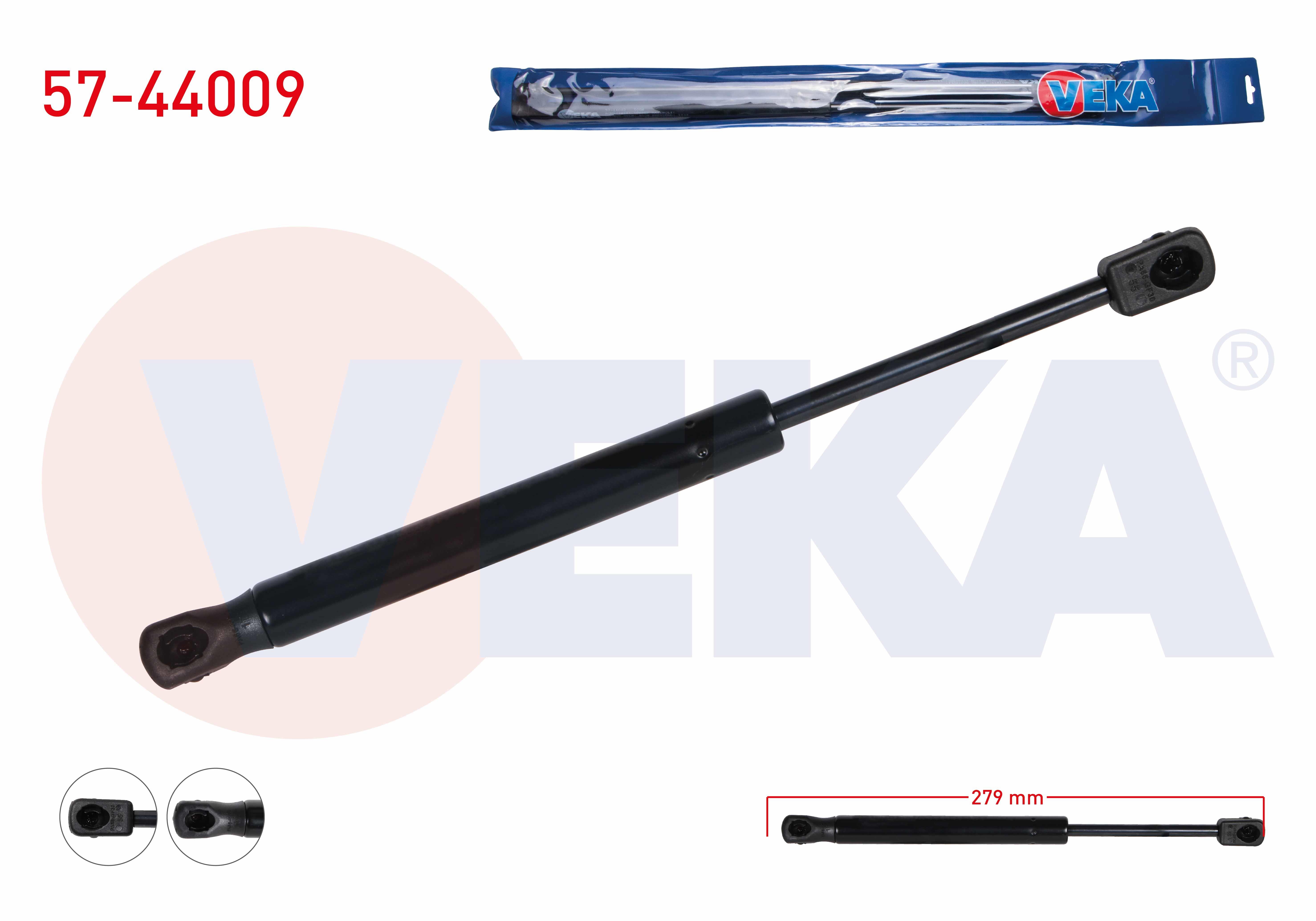 BAGAJ AMORTISORU 279mm/520N VOLKSWAGEN PASSAT (3B3) 2000-2005 / SKODA SUPERB (3U4) 2002-2010