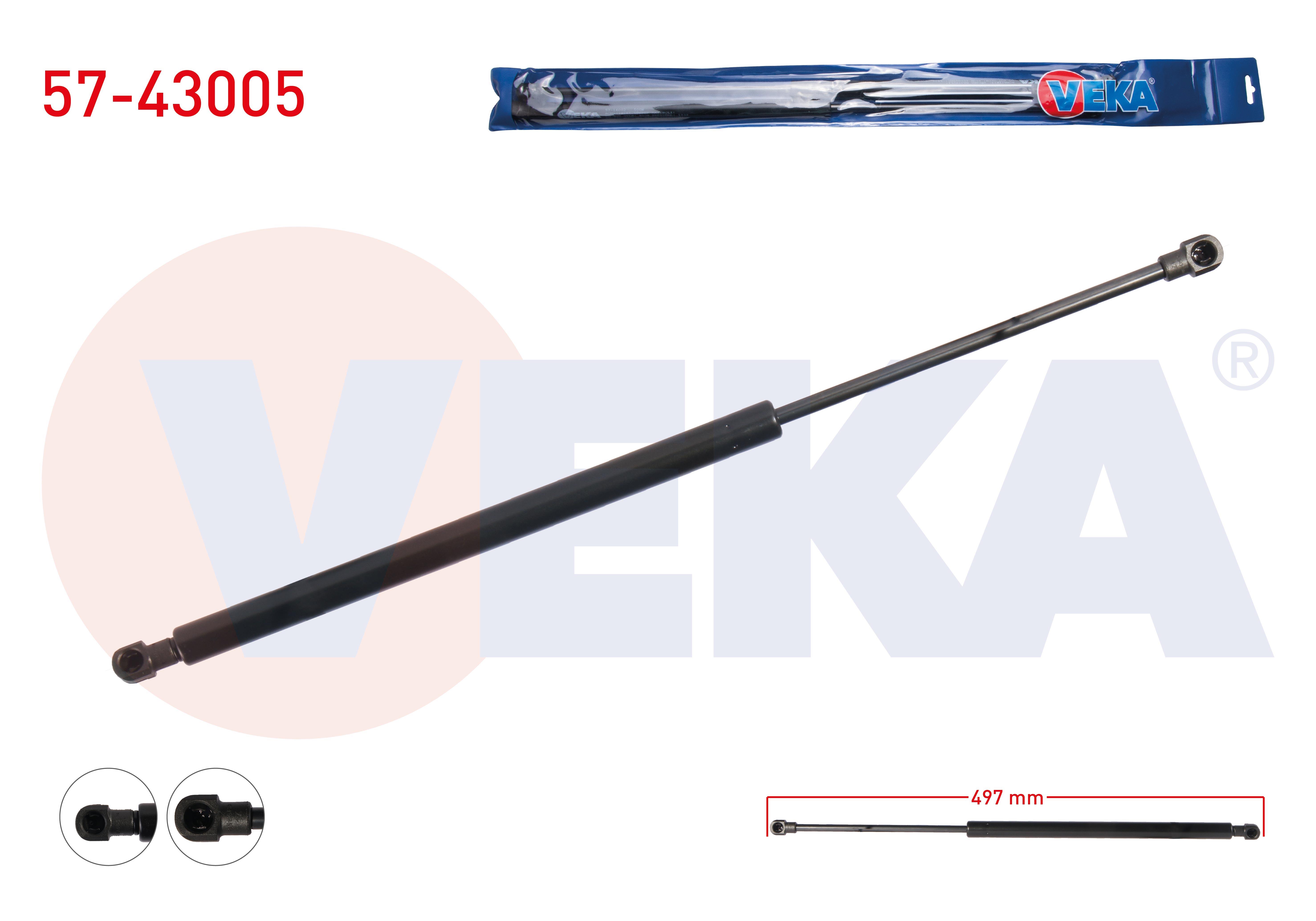 BAGAJ AMORTISORU 497mm/510N TOYOTA COROLLA (_E11_) 5 KAPI 1997-2002