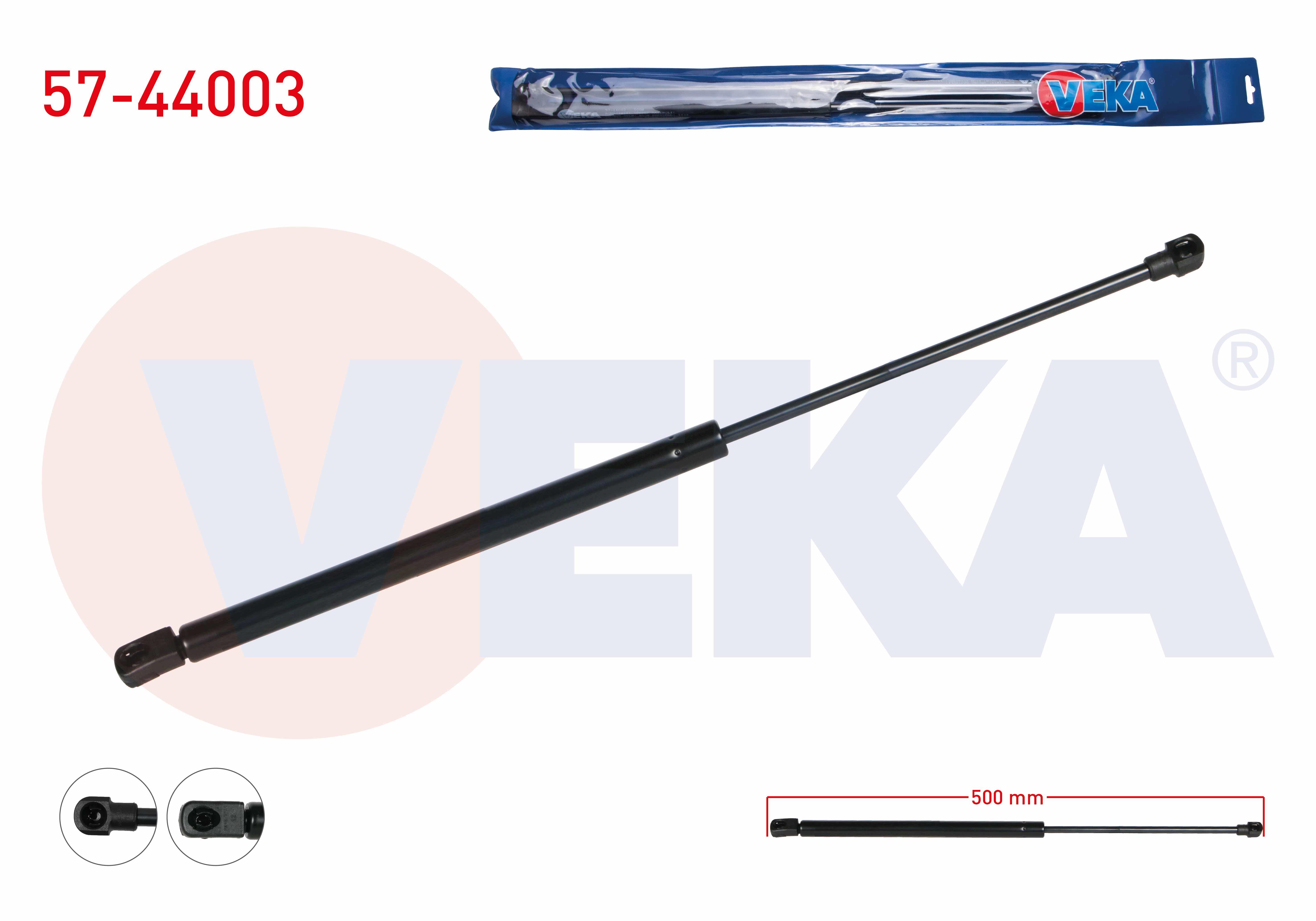 BAGAJ AMORTISORU 500mm/500N VOLKSWAGEN GOLF IV (1J1) 1997-2005 / PASSAT VARIANT (3B6) 2000-2005