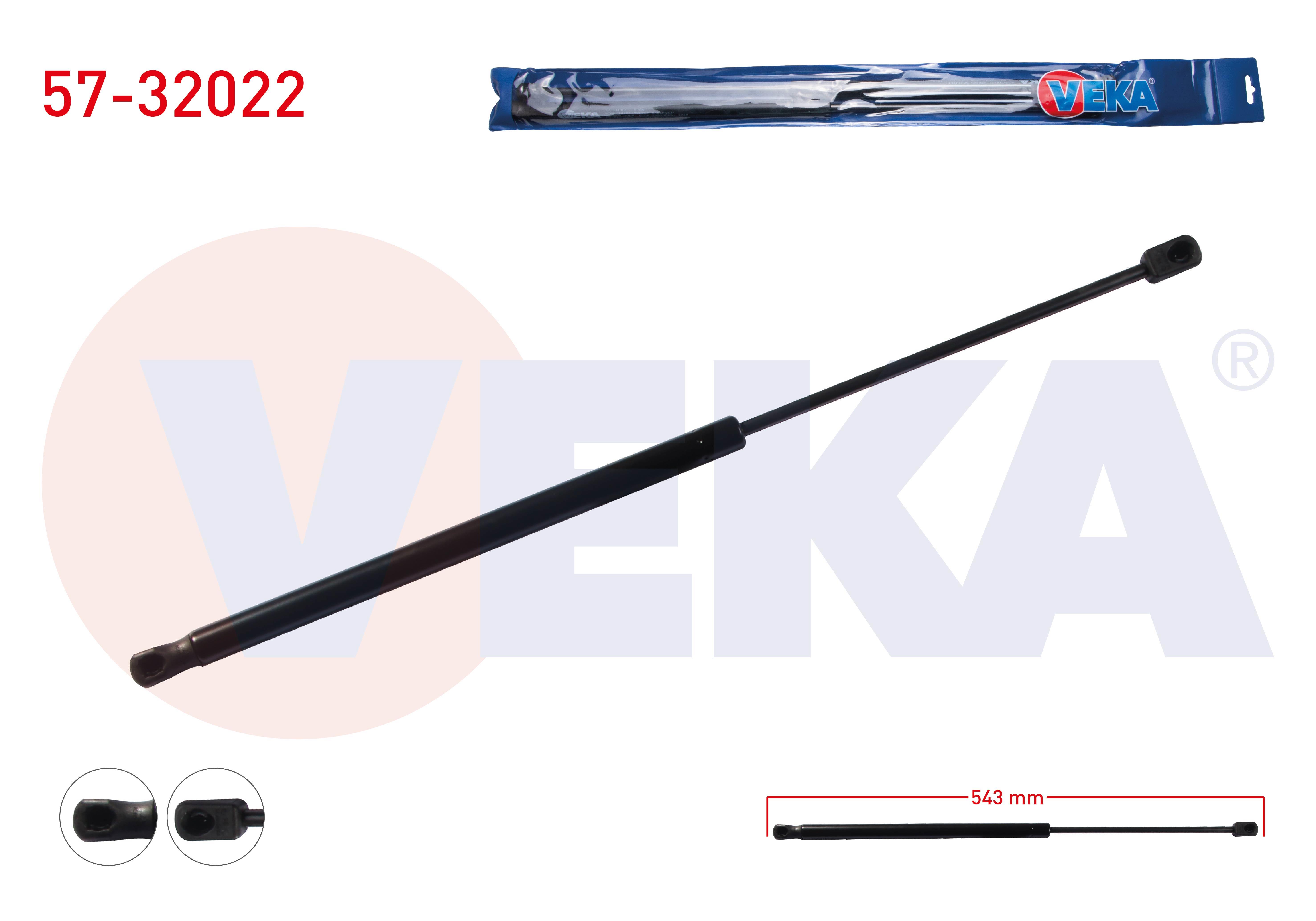 BAGAJ AMORTISORU 543mm/310N OPEL ASTRA G (F69) 5 KAPI 1998-2005