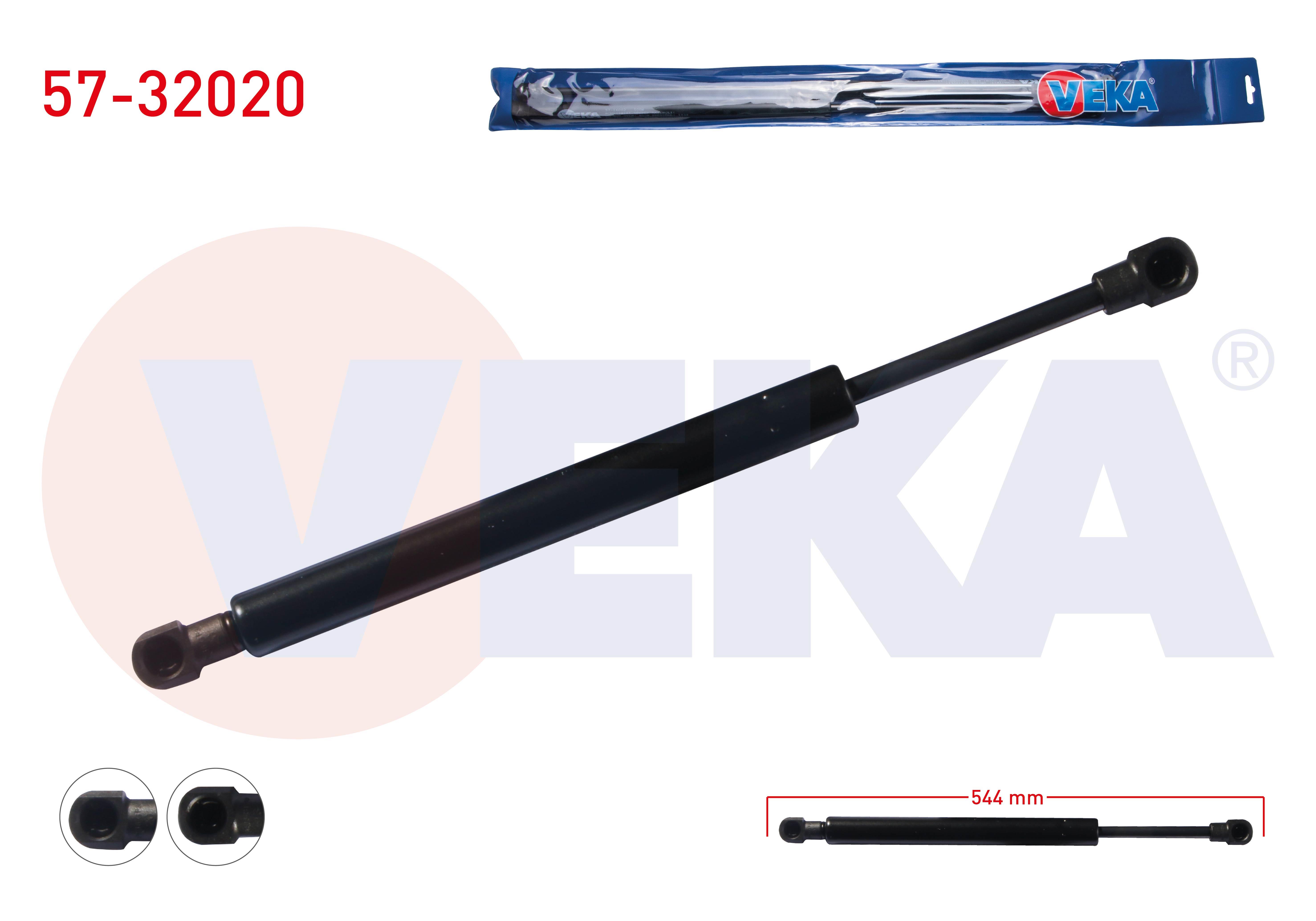 BAGAJ AMORTISORU 544mm/320N OPEL CORSA B 3 KAPI 1993-2000