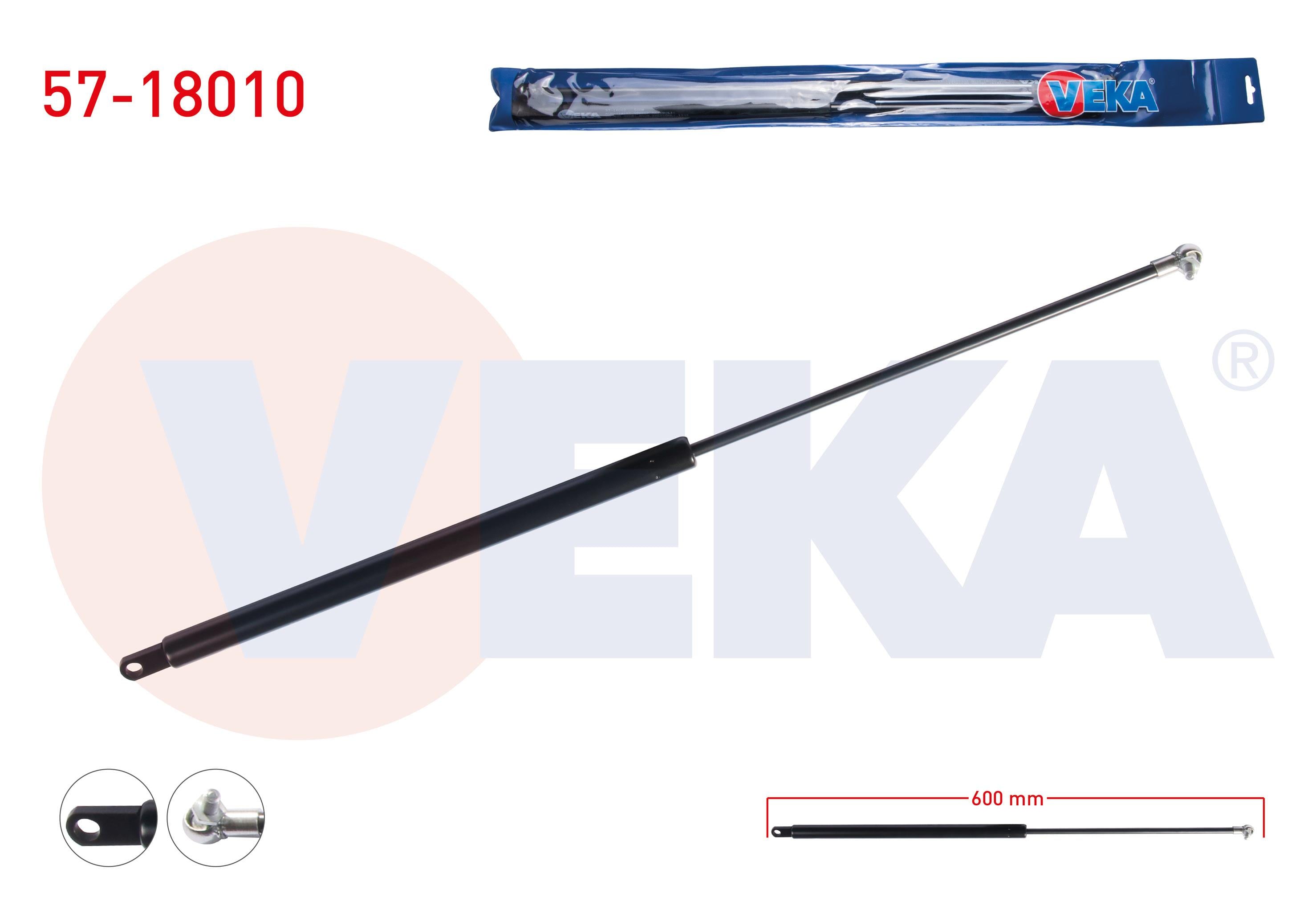 BAGAJ AMORTISORU 600mm/300N TEK MAFSAL FIAT KARTAL 1989-1992