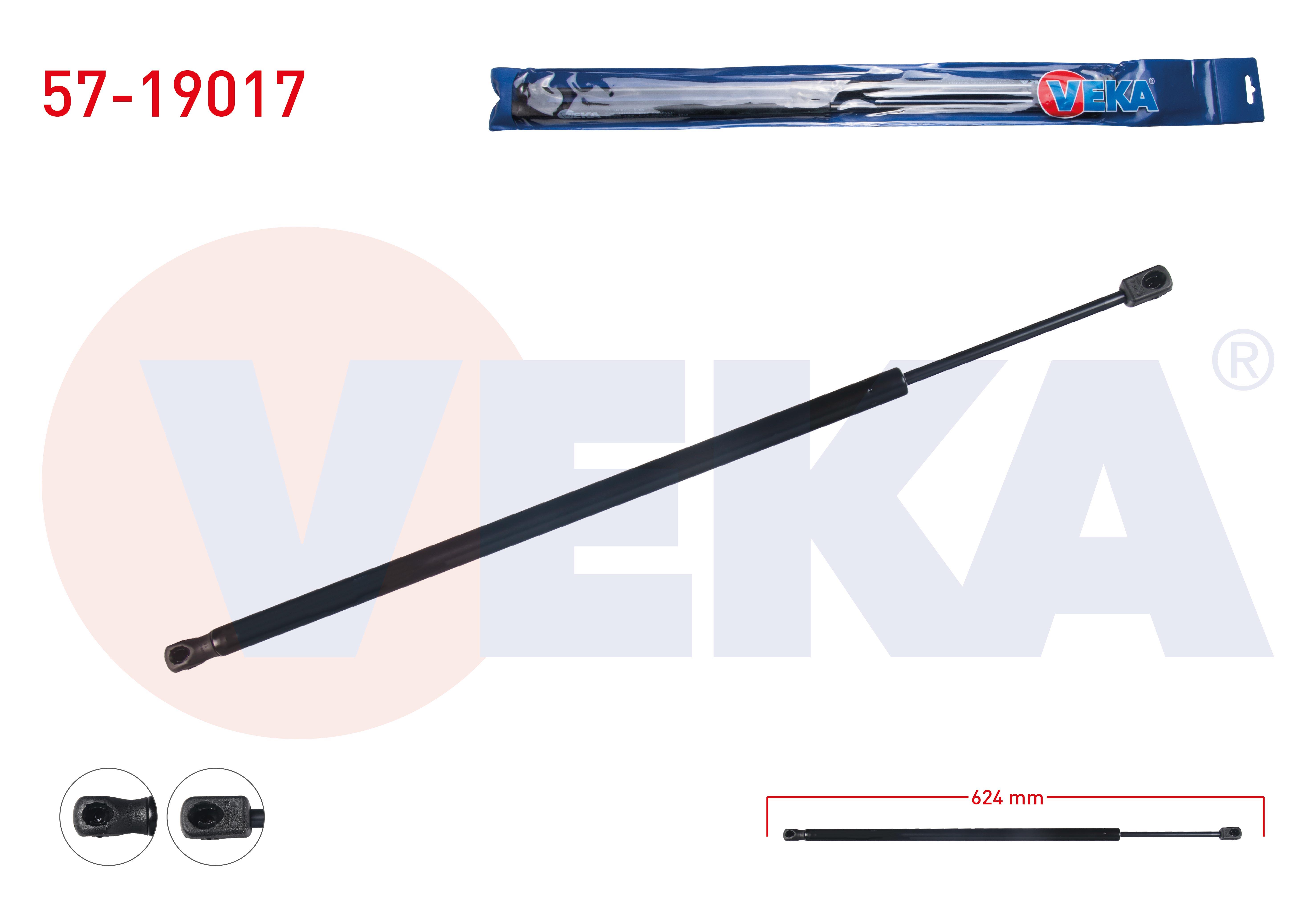 BAGAJ AMORTISORU 624mm/575N FORD FIESTA V  3 KAPI 2001-2008