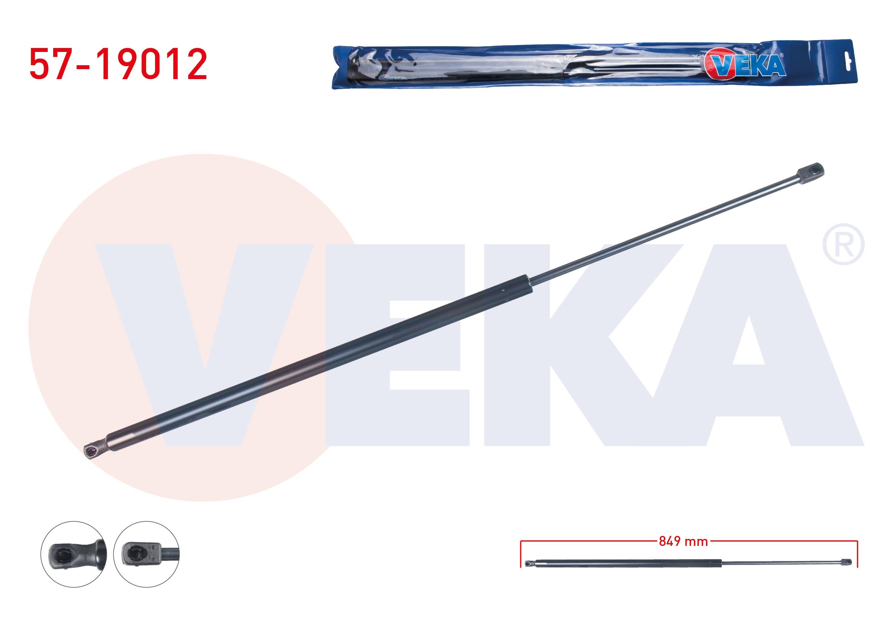 BAGAJ AMORTISORU 849mm/670N FORD TRANSIT 2000-2006 / TRANSIT 2006-2014