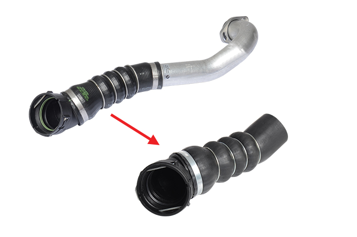 BMW 520D E60 / E61 TURBO HORTUMU METAL PARÇA HARİÇ 11614726057 11617808416 11617790089