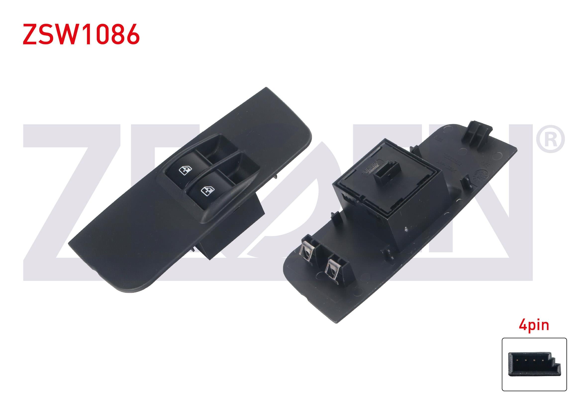 CAM ACMA ANAHTARI CIFTLI CERCEVELI YESIL ISIK 4 PIN FIAT PALIO 1996-2005/ LINEA 2007-