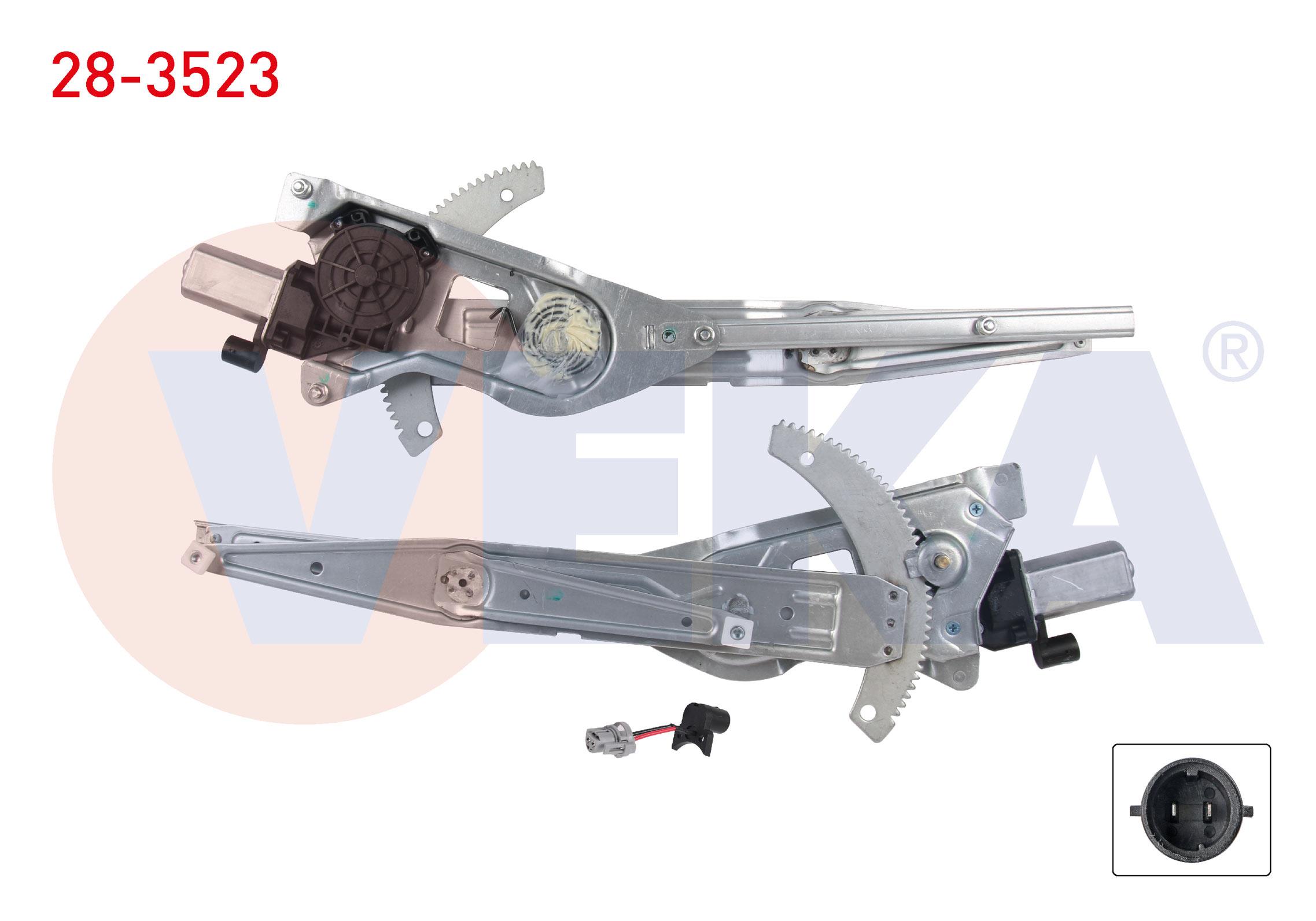 CAM KRIKOSU ELEKTRIKLI MOTORLU SAG ON RENAULT KANGOO II 1998-2008