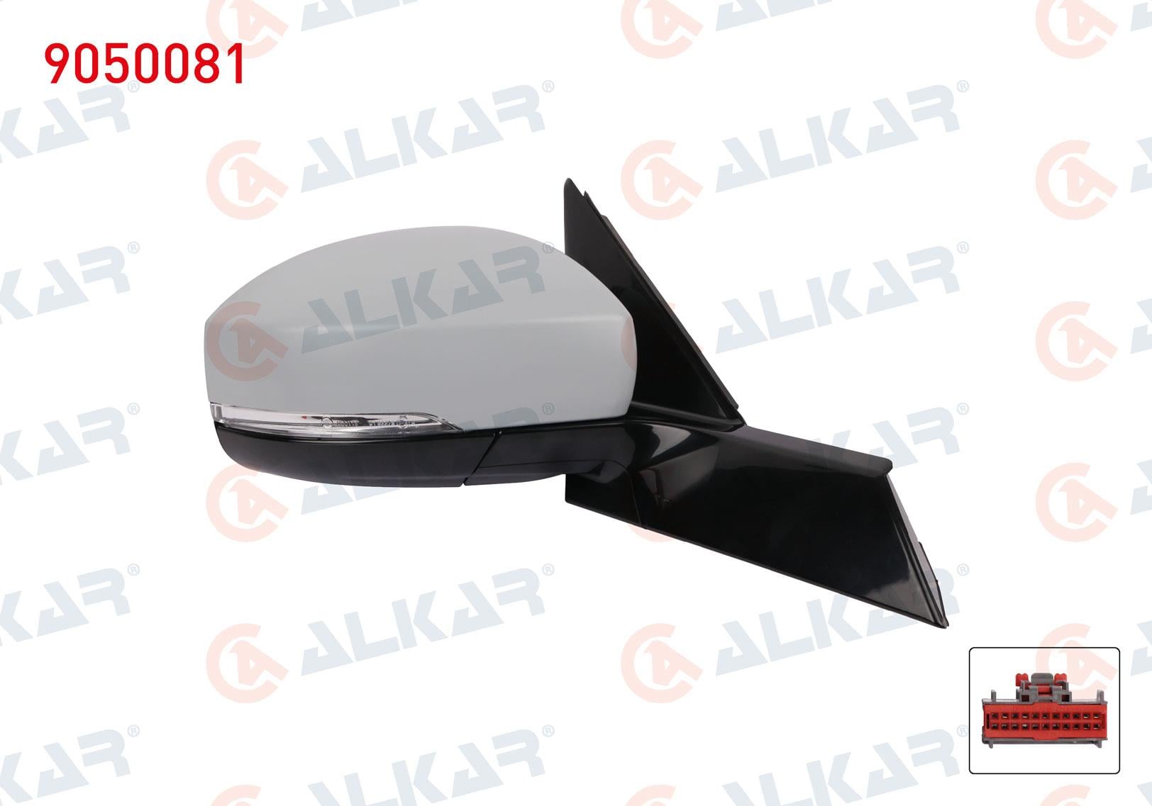 DIS DIKIZ AYNASI SAG ELEKTRIKLI ISITMALI ASTARLI OTOMATIK KATLANIR SINYALLI ALT AYDINLATMALI HAFIZALI LED SINYALLI KOR NOKTALI 16 PIN LAND ROVER DISCOVERY V 2016-
