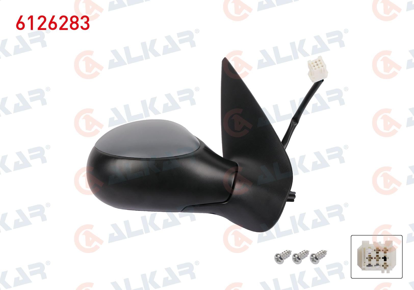 DIS DIKIZ AYNASI SAG ELEKTRIKLI ISITMALI ASTARLI 5 PIN PEUGEOT 206 (2A/C) 1998-