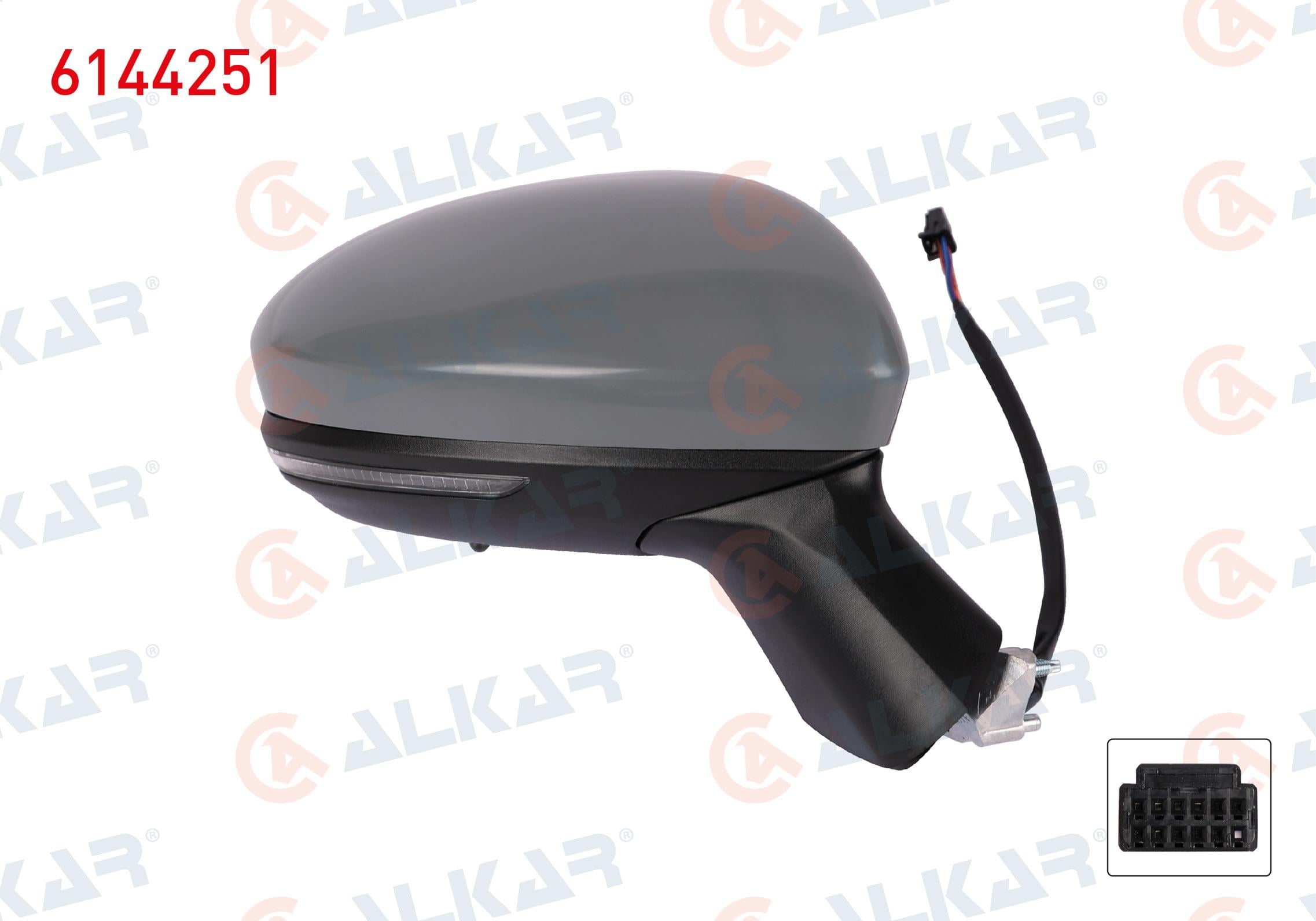 DIS DIKIZ AYNASI SAG ELEKTRIKLI ISITMALI ASTARLI OTOMATIK KATLANIR SINYALLI SENSORLU 11 PIN RENAULT CLIO V 2019-