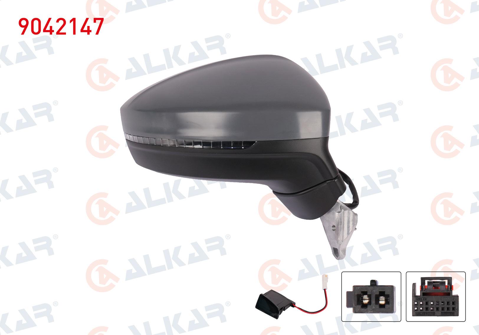 DIS DIKIZ AYNASI SAG ELEKTRIKLI ISITMALI ASTARLI SINYALLI KOR NOKTALI 8 PIN VOLKSWAGEN TIGUAN 2017-