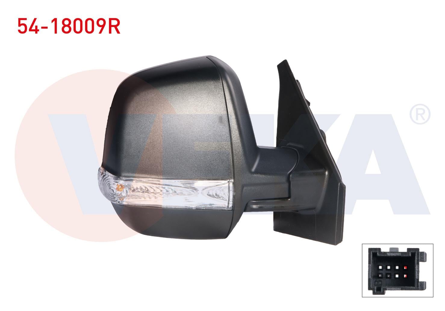 DIS DIKIZ AYNASI SAG MEKANIK CIFT CAMLI FIAT DOBLO CARGO 2010- / OPEL COMBO D 2012-