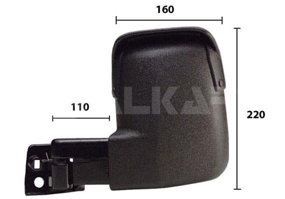 DIS DIKIZ AYNASI SOL MEKANIK KISA KOL FORD TRANSIT (T15) 1993-1997