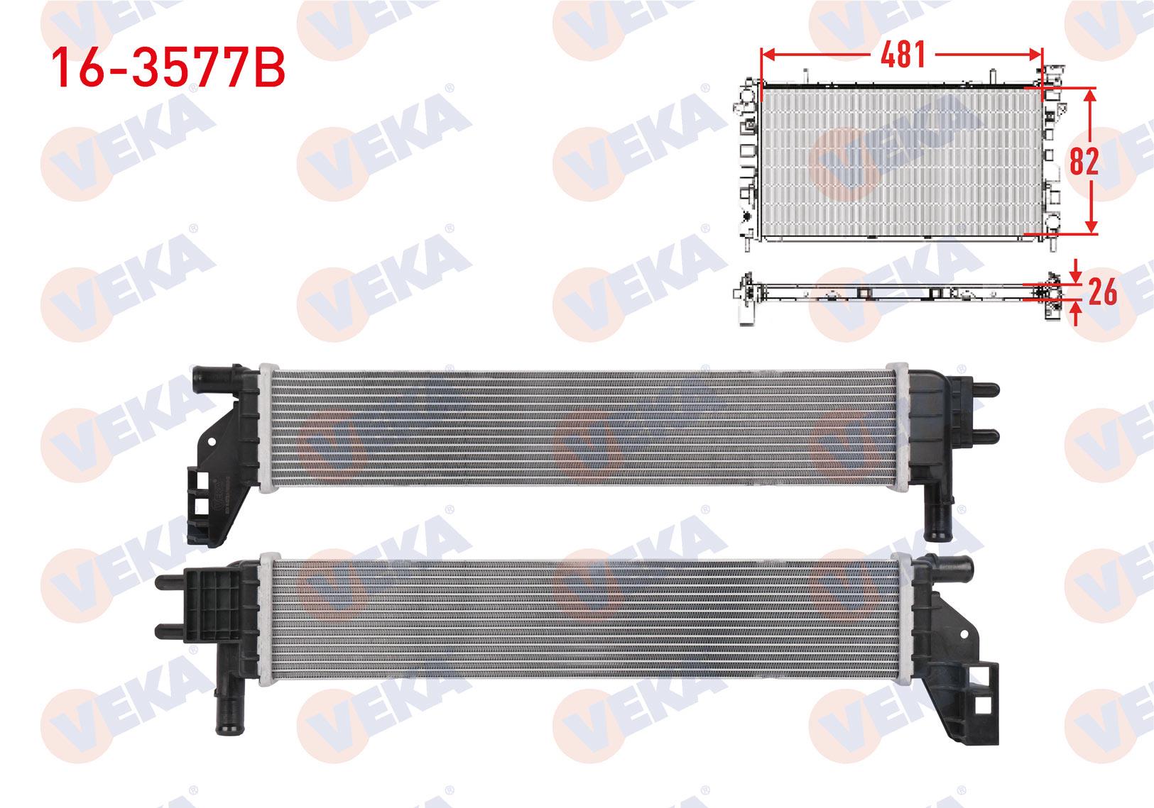 EK SU RADYATORU BRAZING DACIA DUSTER 1.5 DCI 2019- / EXPRESS 1.5 BLUEDCI 2021- / DOKKER - LODGY 1.5 BLUEDCI 2018- / LOGAN II 1.5 DCI - BLUEDCI 2012- / SANDERO II 1.5 DCI - BLUEDCI 2012-