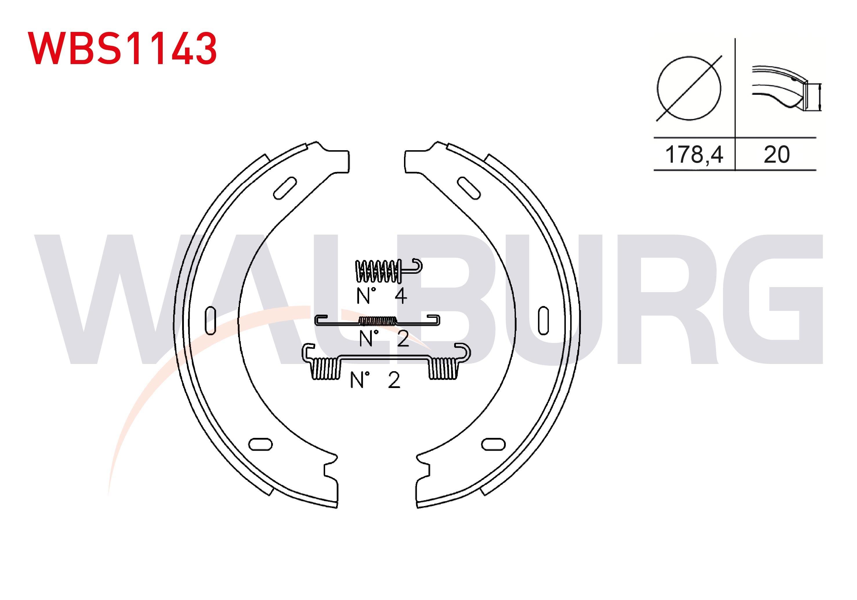 EL FREN BALATA ARKA AKSESUARLI 178,4X20 MERCEDES VITO (638) 108 CDI - 110 CDI - 112 CDI 1997-2003