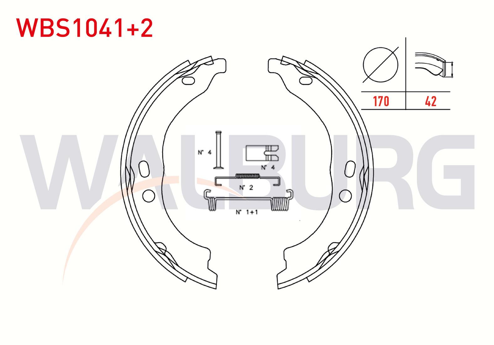 EL FREN BALATASI KIT 170x42 2mm DAHA KALIN FIAT DUCATO 2.0JTD - 2.3 MJT 2006-2014/ PEUGEOT BOXER III 2.2 HDI - 2.0 HDI 2006-2014/CITROEN JUMPER III 2.0 HDI - 2.2 HDI 2006-2014