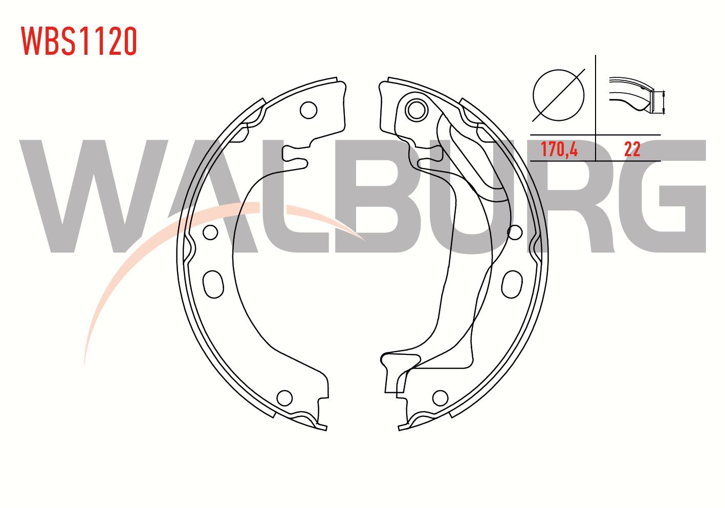 EL FREN BALATASI TOYOTA COROLLA (_E12_) 1.4 VVT-I LEVYELI 172X22 mm 2002-2007 / COROLLA (_E12_) 1.6 VVT-I 2002-2007