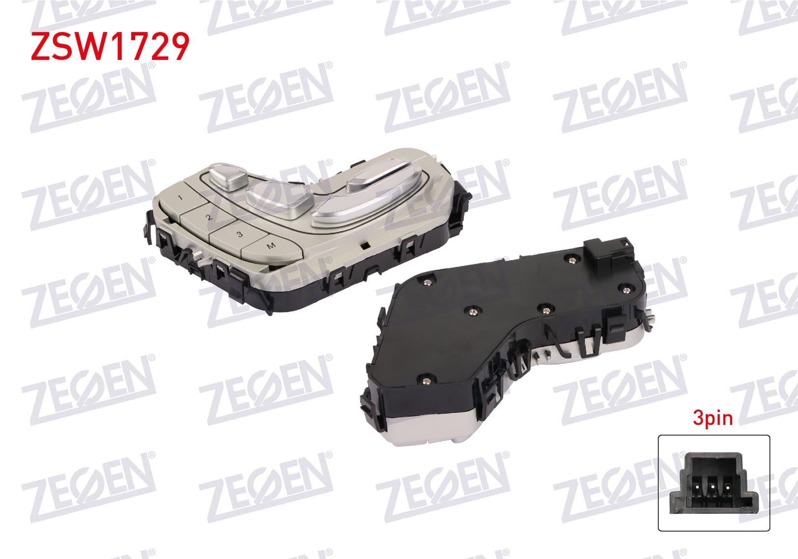 ELEKTRIKLI KOLTUK AYAR DUGMESI SOL 3 PIN MERCEDES C SERISI (W205)