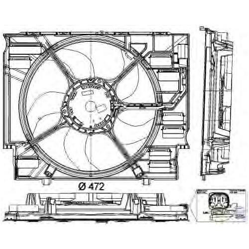 FAN 520D-525D-530D  E60 M47N-M57N 2006-