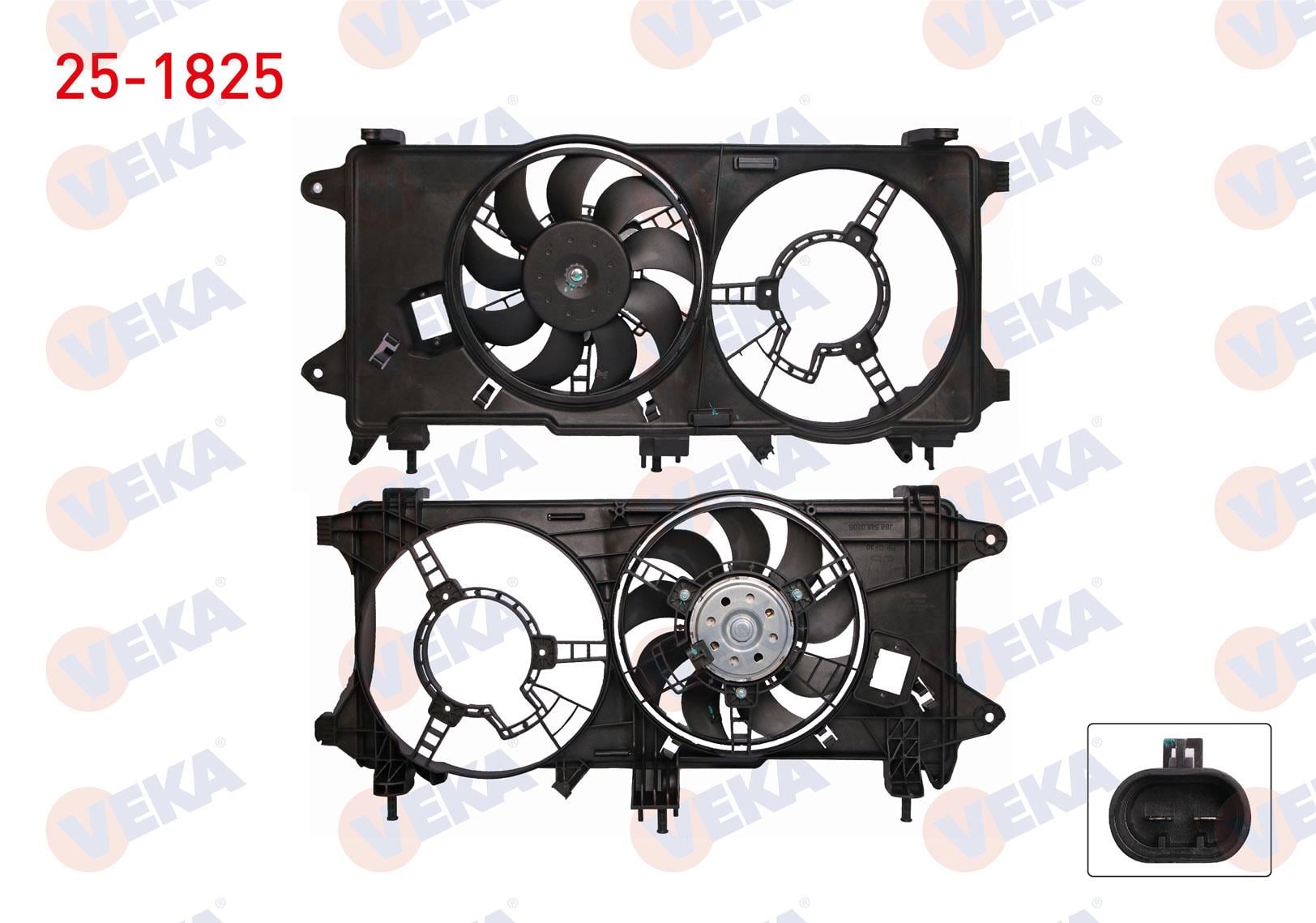 FAN MOTORU CIFTLI DAVLUMBAZ TEKLI FAN FIAT DOBLO (119,123) 1.3 MJT KLIMASIZ 2005-2010