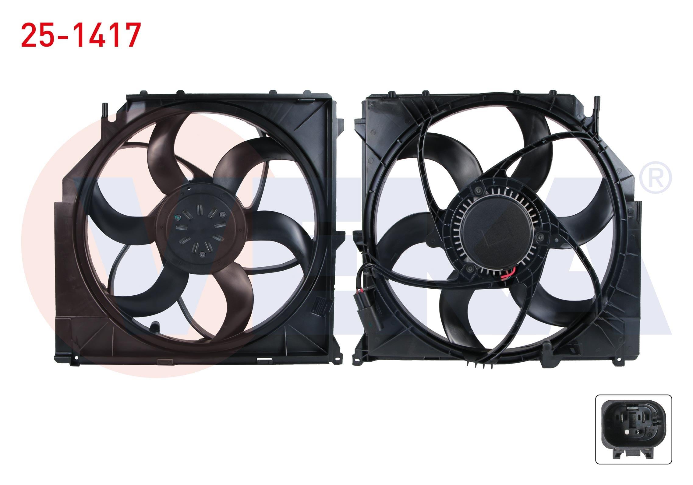 FAN MOTORU DAVLUMBAZLI TEKLI (400W) BMW X3 (E83) 2.0 D - 2.0 D xDrive - 2.5 - 3.0i 2004-2010