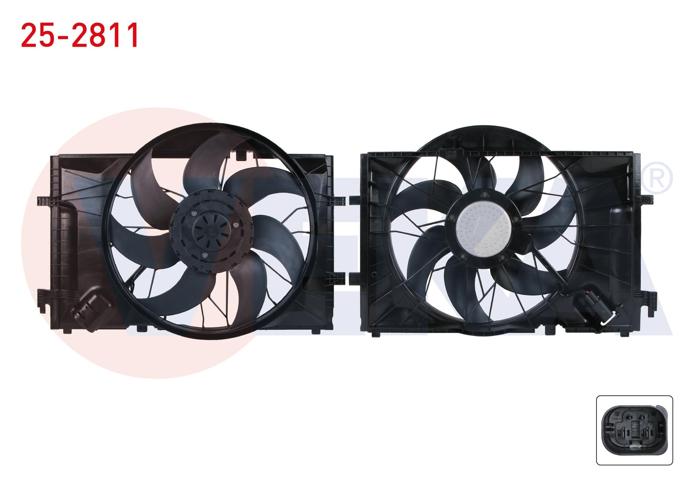 FAN MOTORU DAVLUMBAZLI TEKLI (440W) MERCEDES C SERISI (W203) C 180 - C 200 - C 200 CDI - C 220 CDI - C 230 - C 240 - C 270 CDI - C 320 2000-2006/ CLK (C209) 200 - 240 - 270 CDI - 320 2002-2009