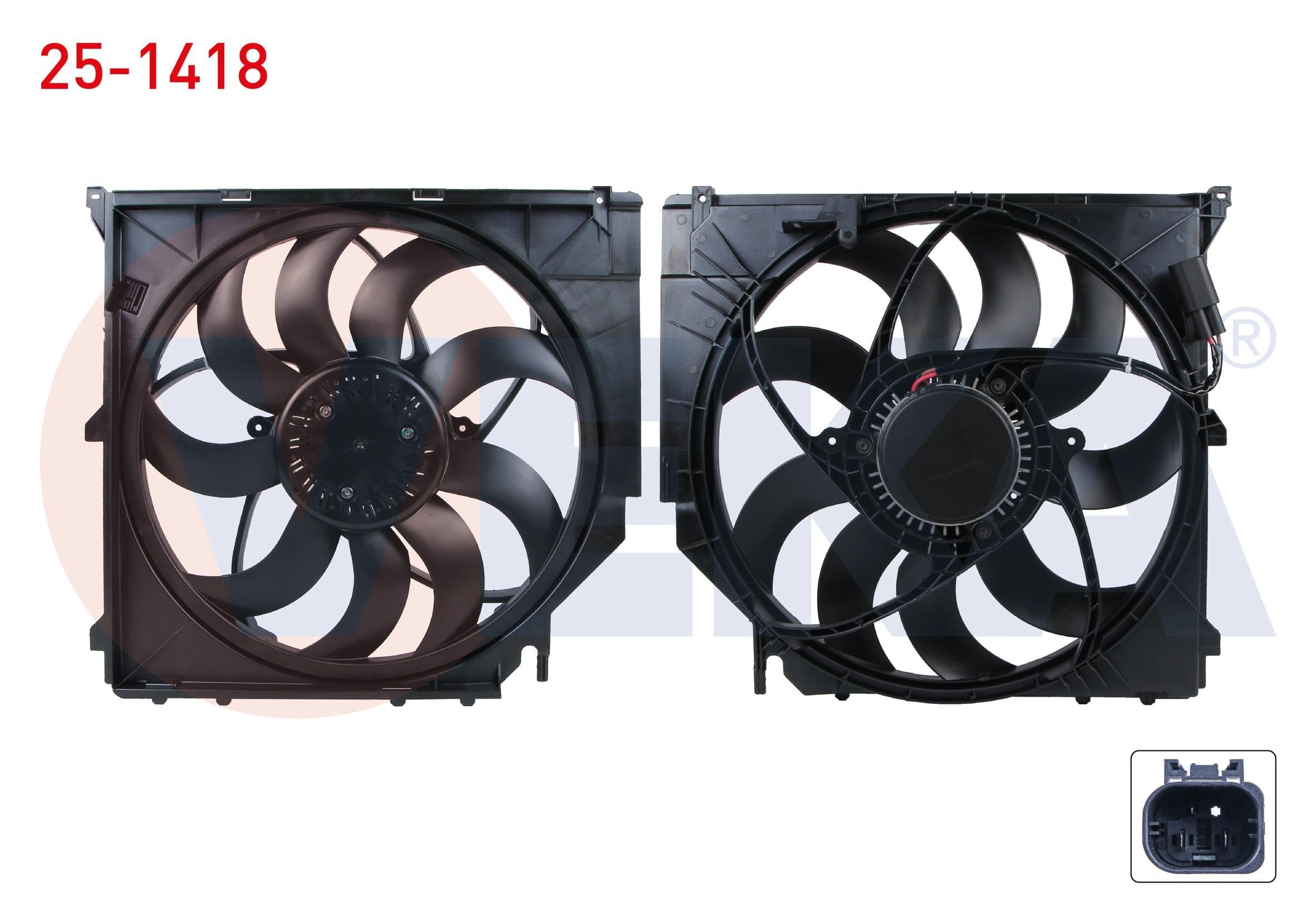 FAN MOTORU DAVLUMBAZLI TEKLI (590W) BMW X3 (E83) 2.0 D - 2.0 D xDrive - 2.5 - 3.0i - 3.0 D 2004-2010
