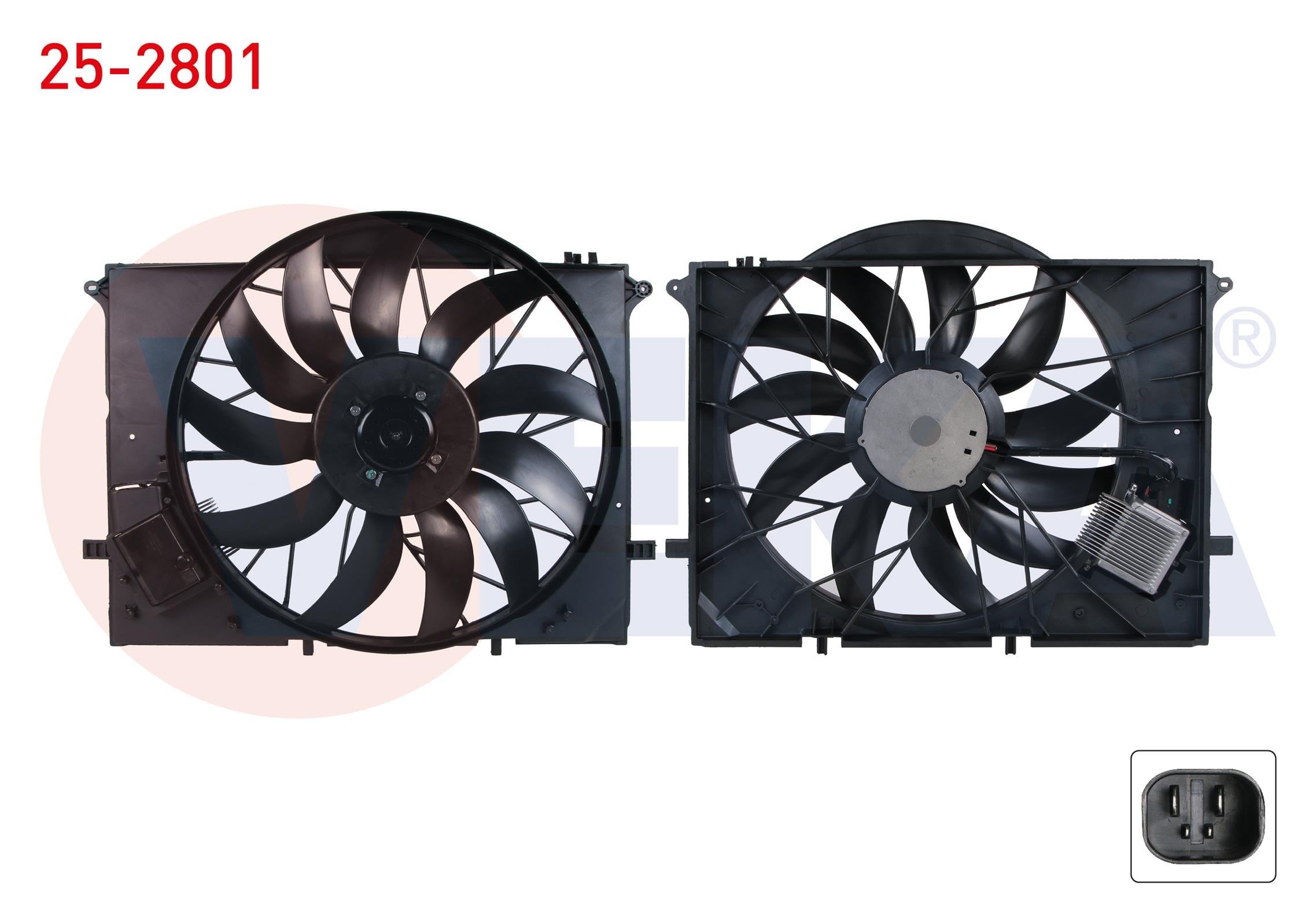 FAN MOTORU DAVLUMBAZLI TEKLI 600W (4 FISLI) MERCEDES S SERISI (W220) S 320 - S 320 CDI - S 350 - S 400 CDI - S 500 - S 600 1998-2005