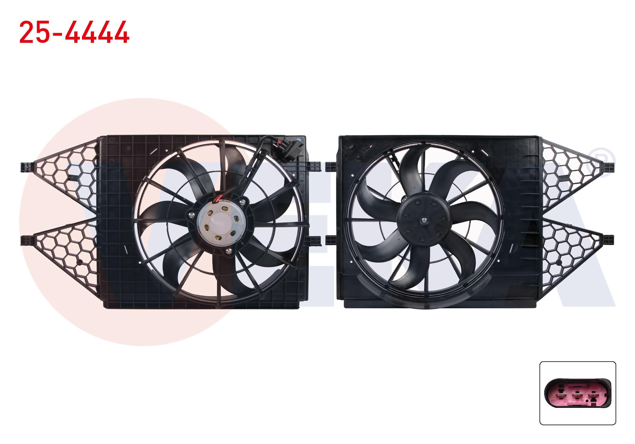 FAN MOTORU DAVLUMBAZLI VW POLO (9N) 1.4 16V 2001-2007 / POLO V (6R1) 1.4 TSI 2012-2014/ SKODA FABIA I SEDAN (6Y3) 1.4 16V 2006-2007 / FABIA II (542) 1.6 TDI 2010-2014