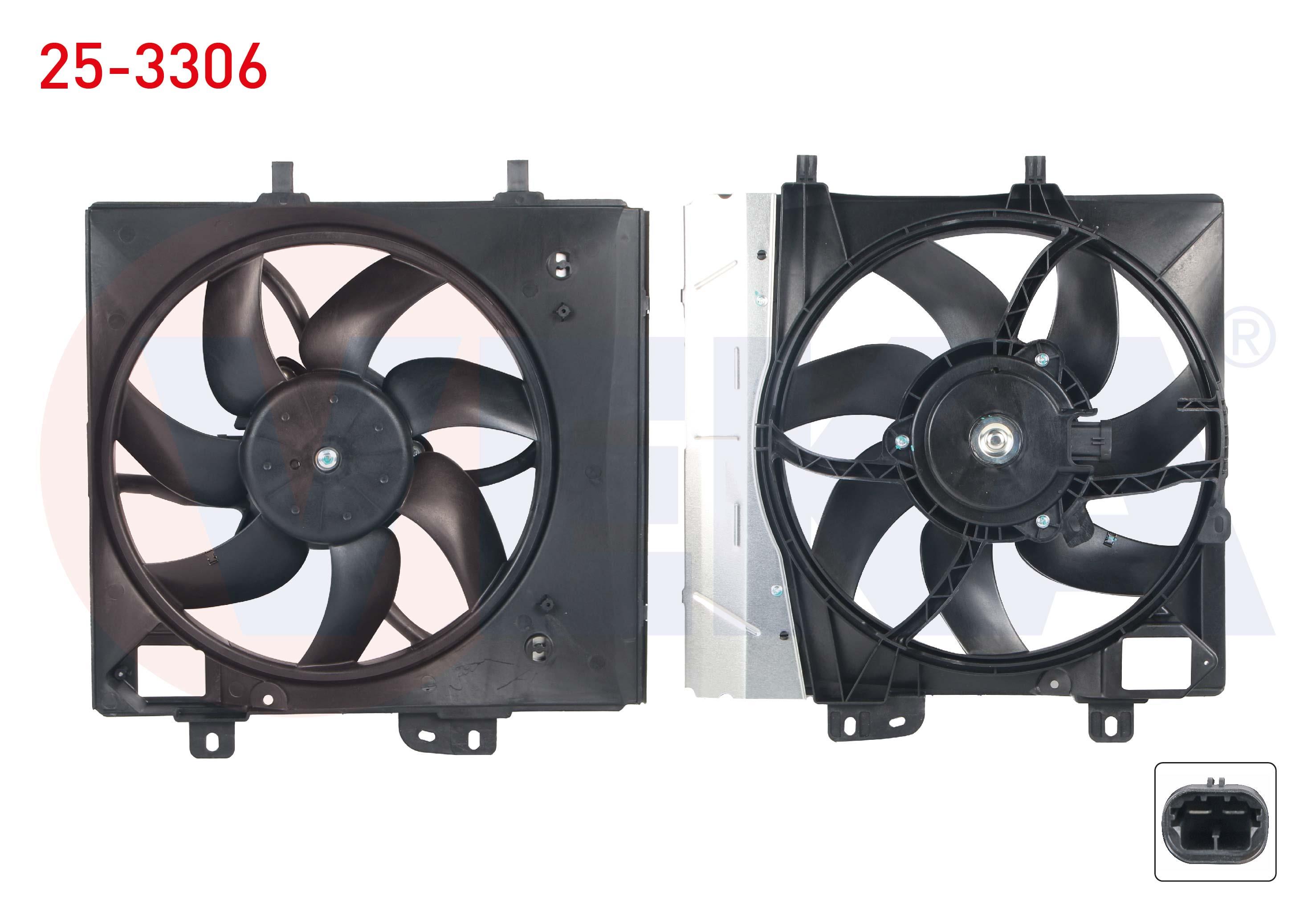 FAN MOTORU SU RADYATORU DAVLUMBAZLI TEKLI FANLI (100 WATT) CITROEN C-ELYSEE 1.6 HDI 2012-