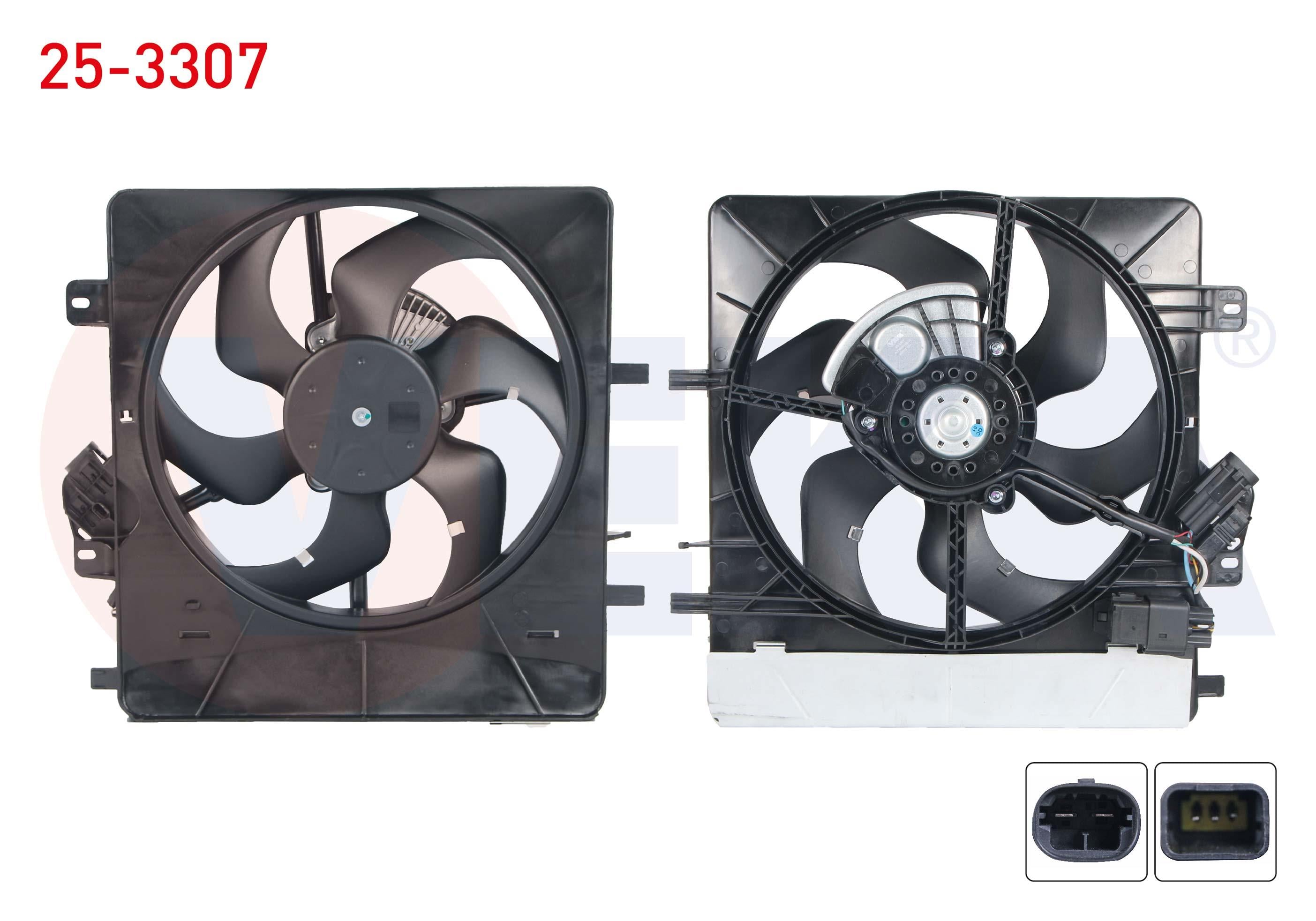 FAN MOTORU SU RADYATORU DAVLUMBAZLI TEKLI FANLI PEUGEOT 207 (WA,WC) 1.4i M-T 2006-2012