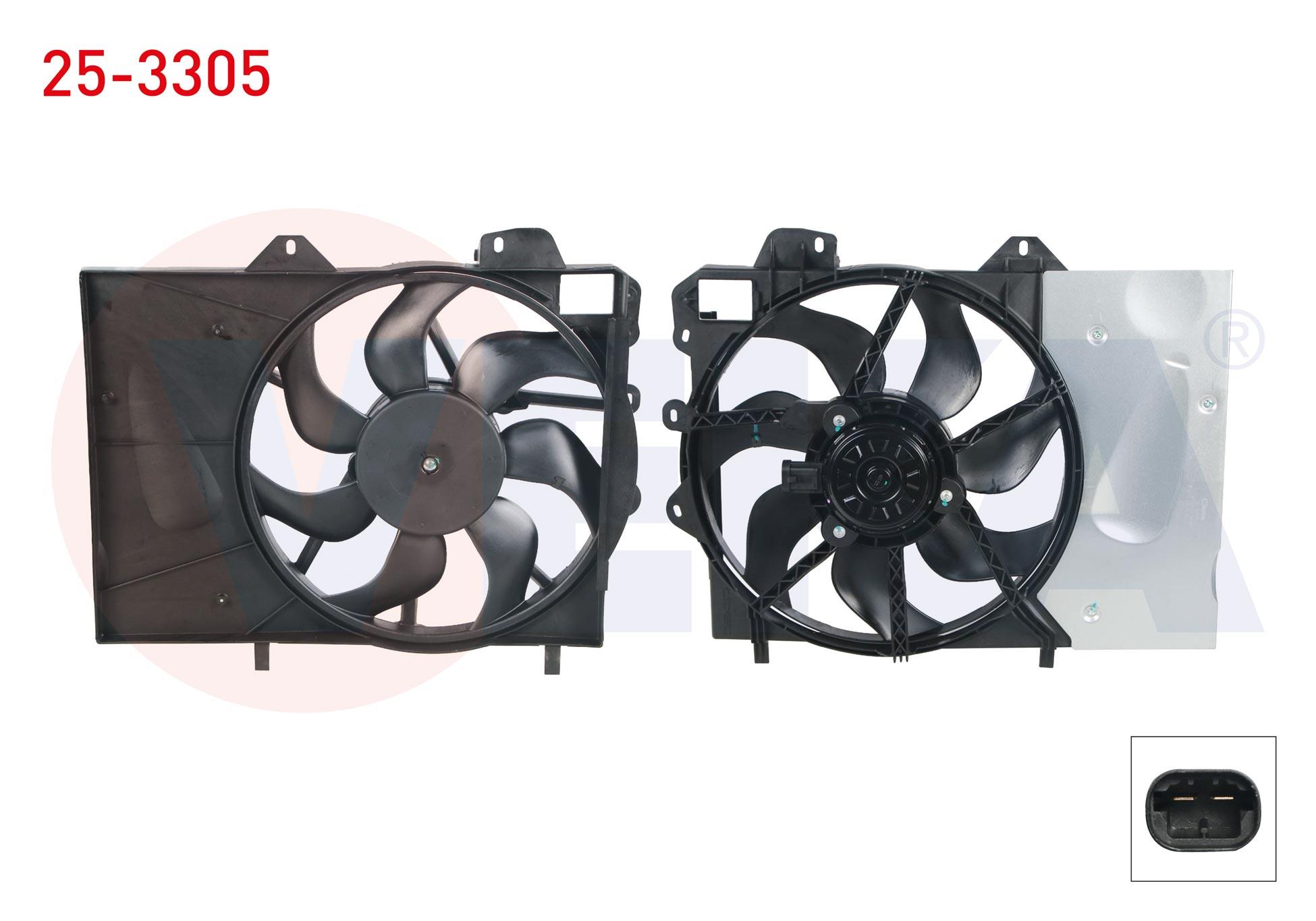 FAN MOTORU SU RADYATORU DAVLUMBAZLI TEKLI FANLI (140 WATT) CITROEN C-ELYSEE 1.6 HDI 2012-