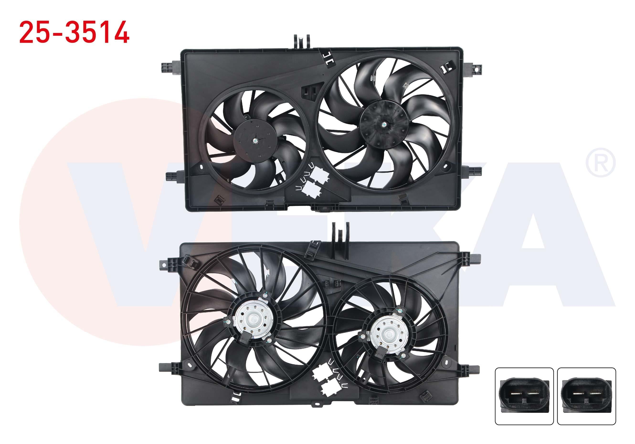 FAN MOTORU (SU+KLIMA) DAVLUMBAZLI CIFTLI FAN RENAULT MASTER III(FV) (TEK TEKER) 2.3 DCI 2010-