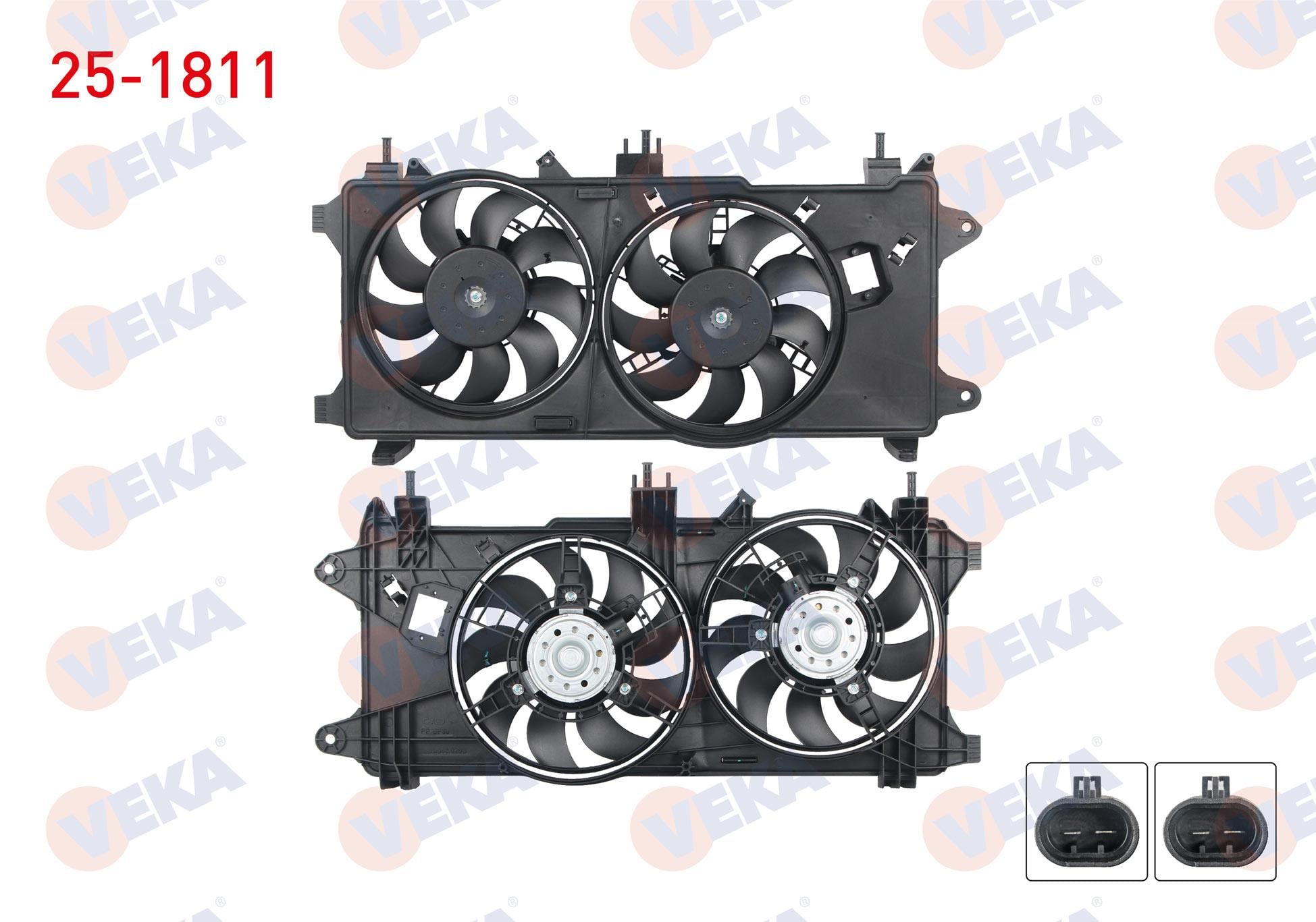 FAN MOTORU (SU+KLIMA) DAVLUMBAZLI CIFTLI FIAT DOBLO (119,223) 1.3 MJT KLIMALI 2005-2010