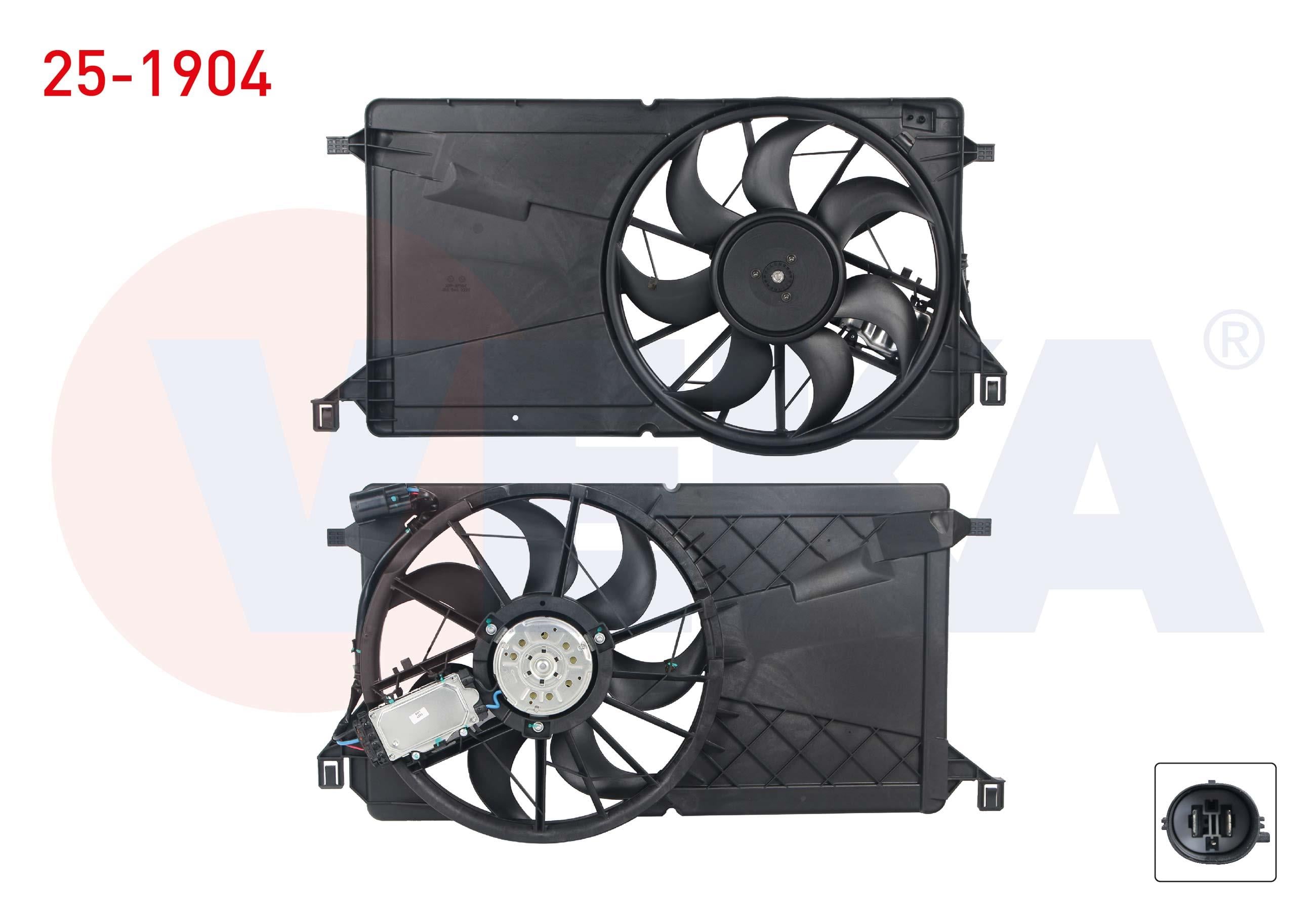FAN MOTORU (SU+KLIMA) DAVLUMBAZLI TEKLI FAN BEYINLI FORD FOCUS II (DA) 1.6 TDCI (DOCH) 2004-2011