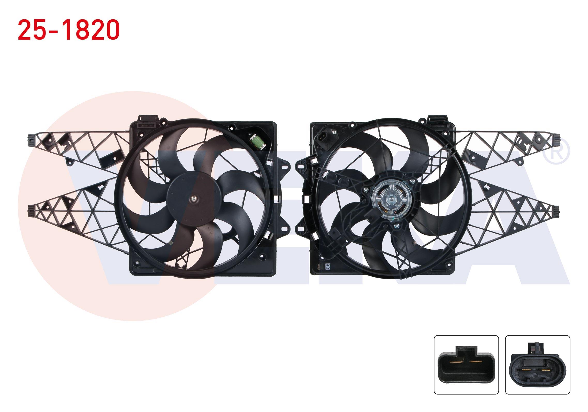 FAN MOTORU (SU+KLIMA) RADYATORU DAVLUMBAZLI TEK FAN FIAT DOBLO (152,263) 1.6 MJT 2010-